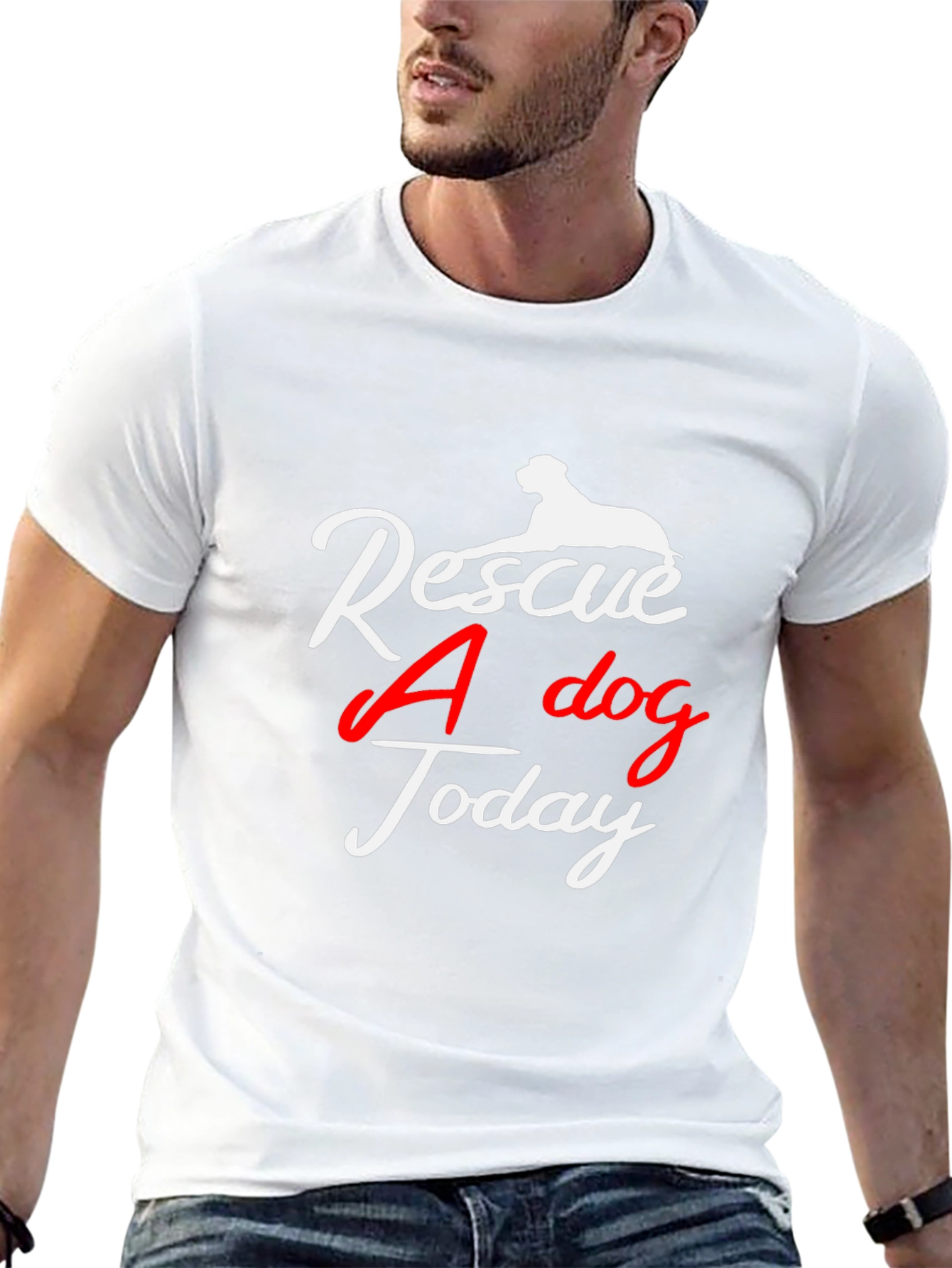 Rescue A Dog Today T-Shirt -  Unisex