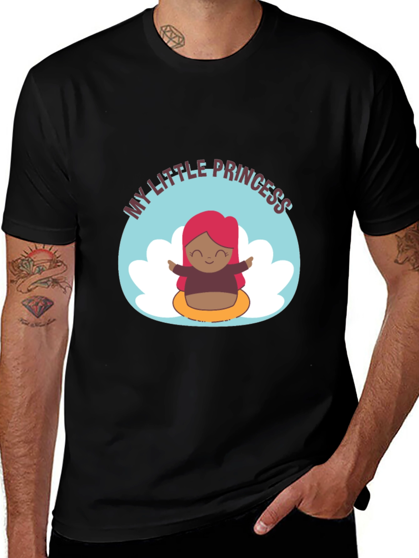 My Little Princess Black T-Shirt
