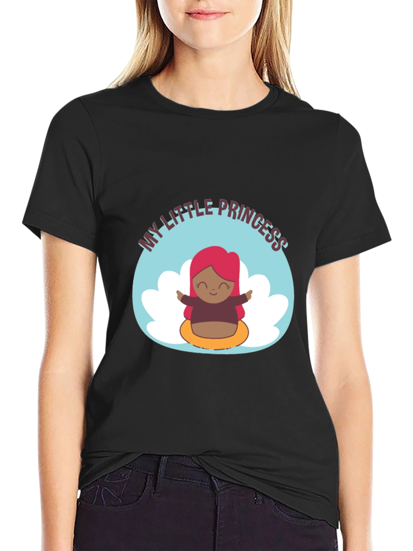 My Little Princess Black T-Shirt