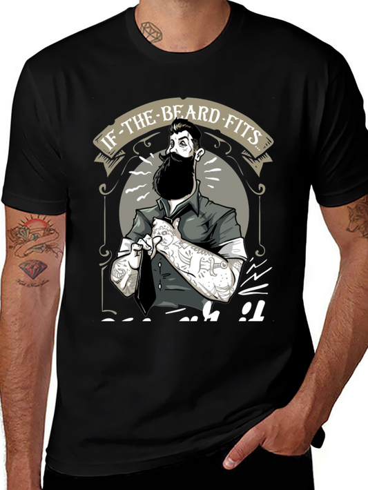 Bearded Man T-Shirt - If The Beard Fits