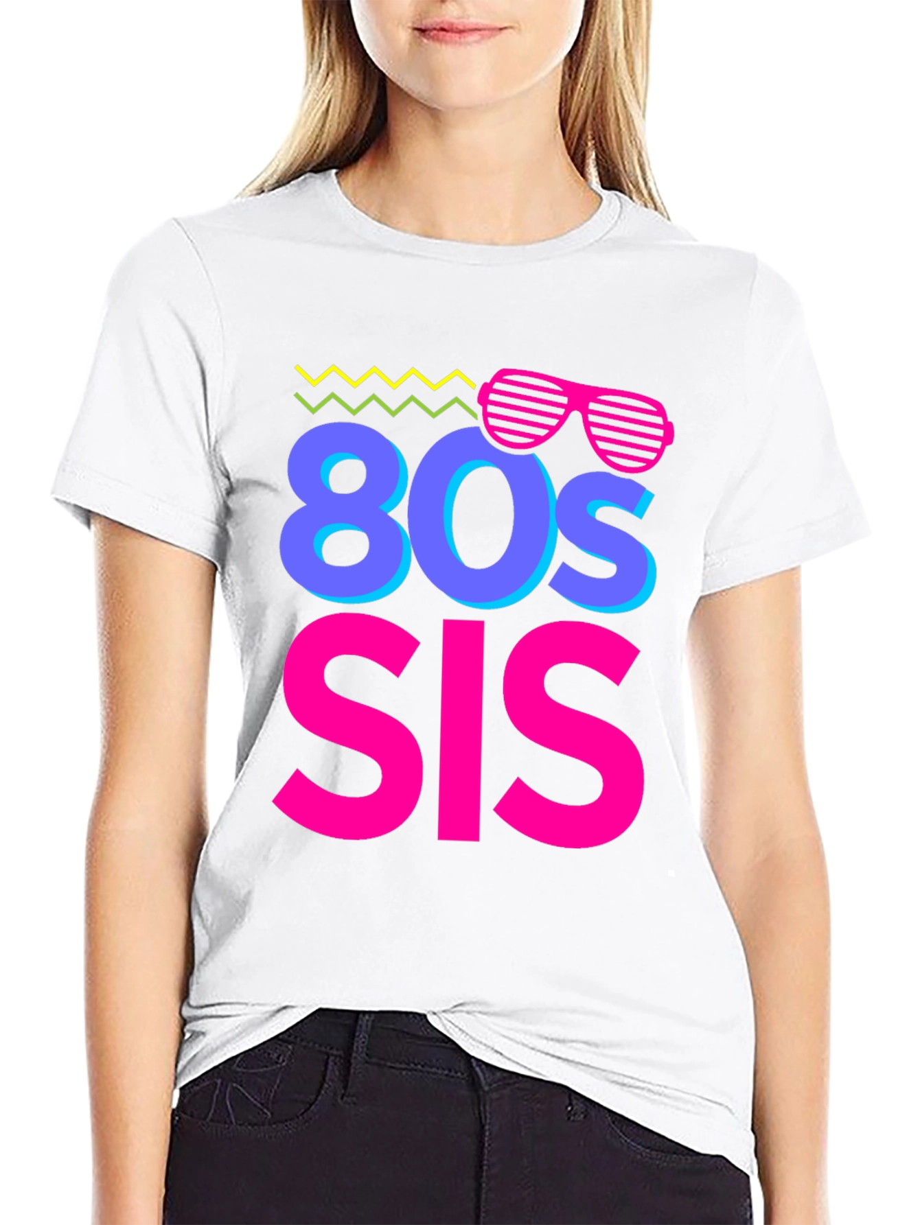 80s Sis Graphic Tee - Retro Style