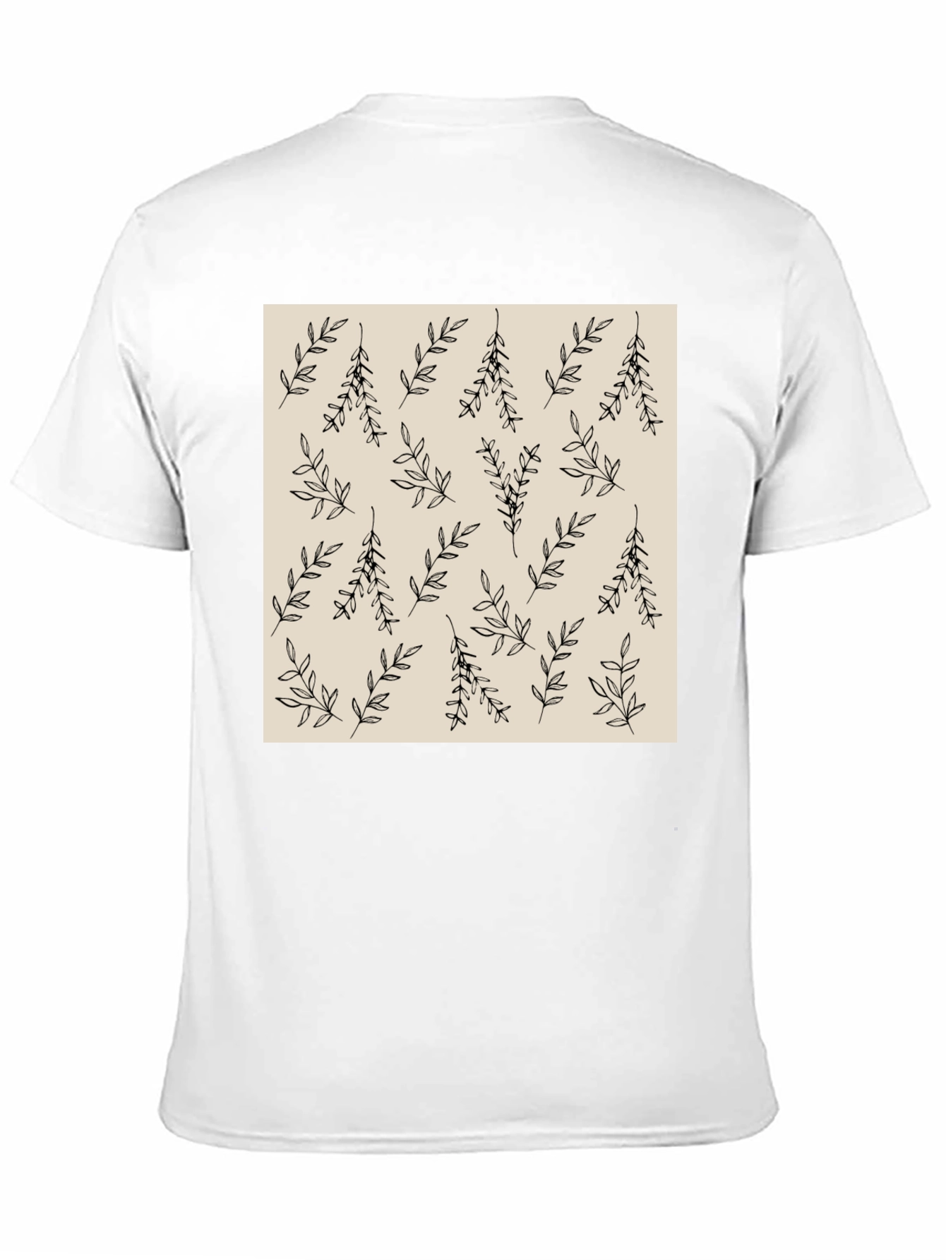 Botanical Print Crew Neck T-Shirt