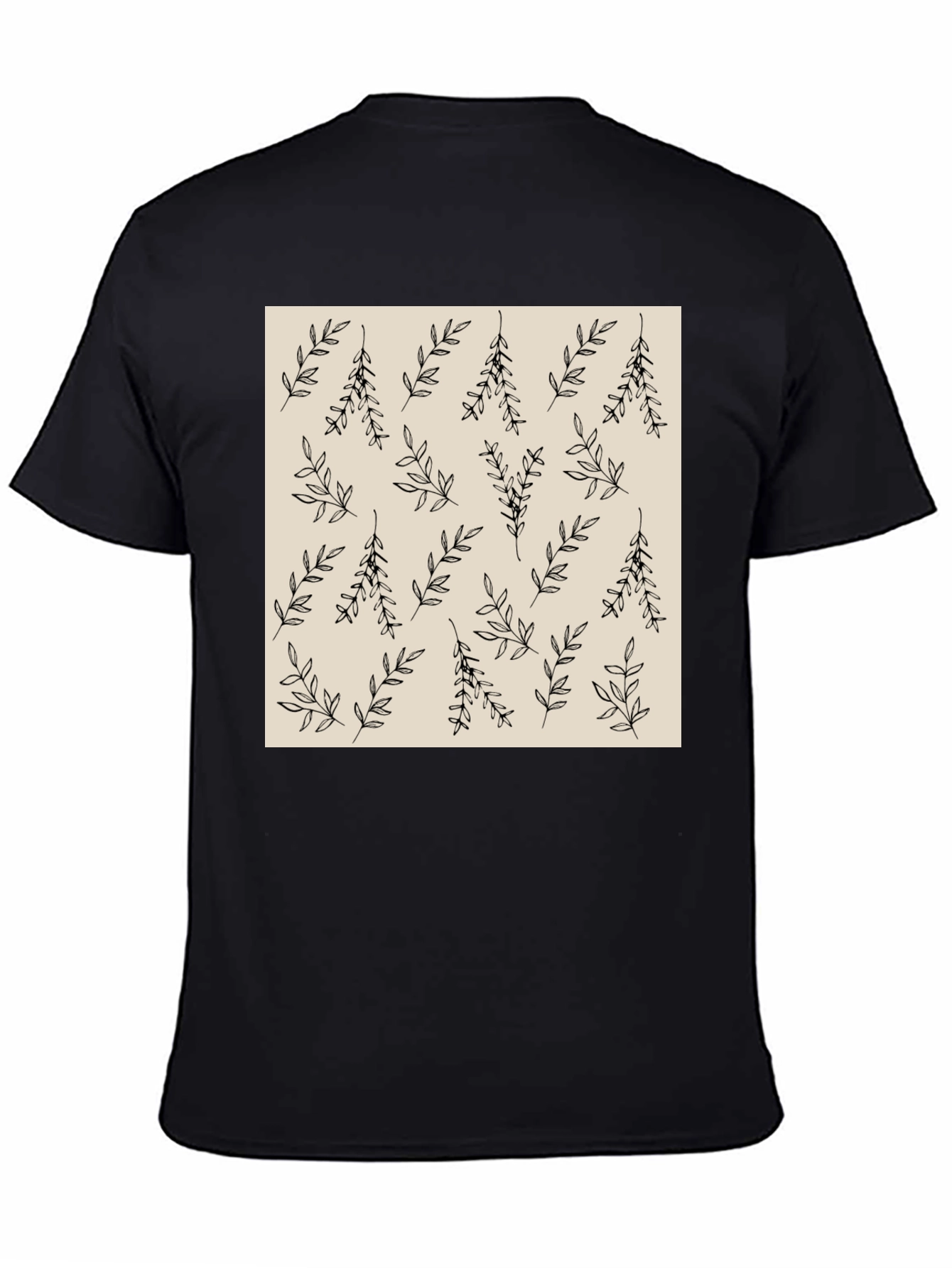 Botanical Print Crew Neck T-Shirt