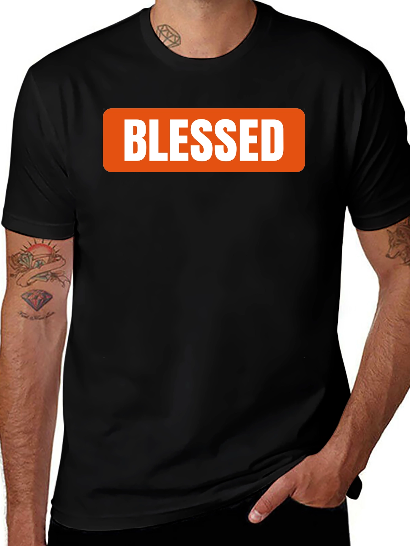 Blessed Graphic Tee - Stylish Mens T-Shirt
