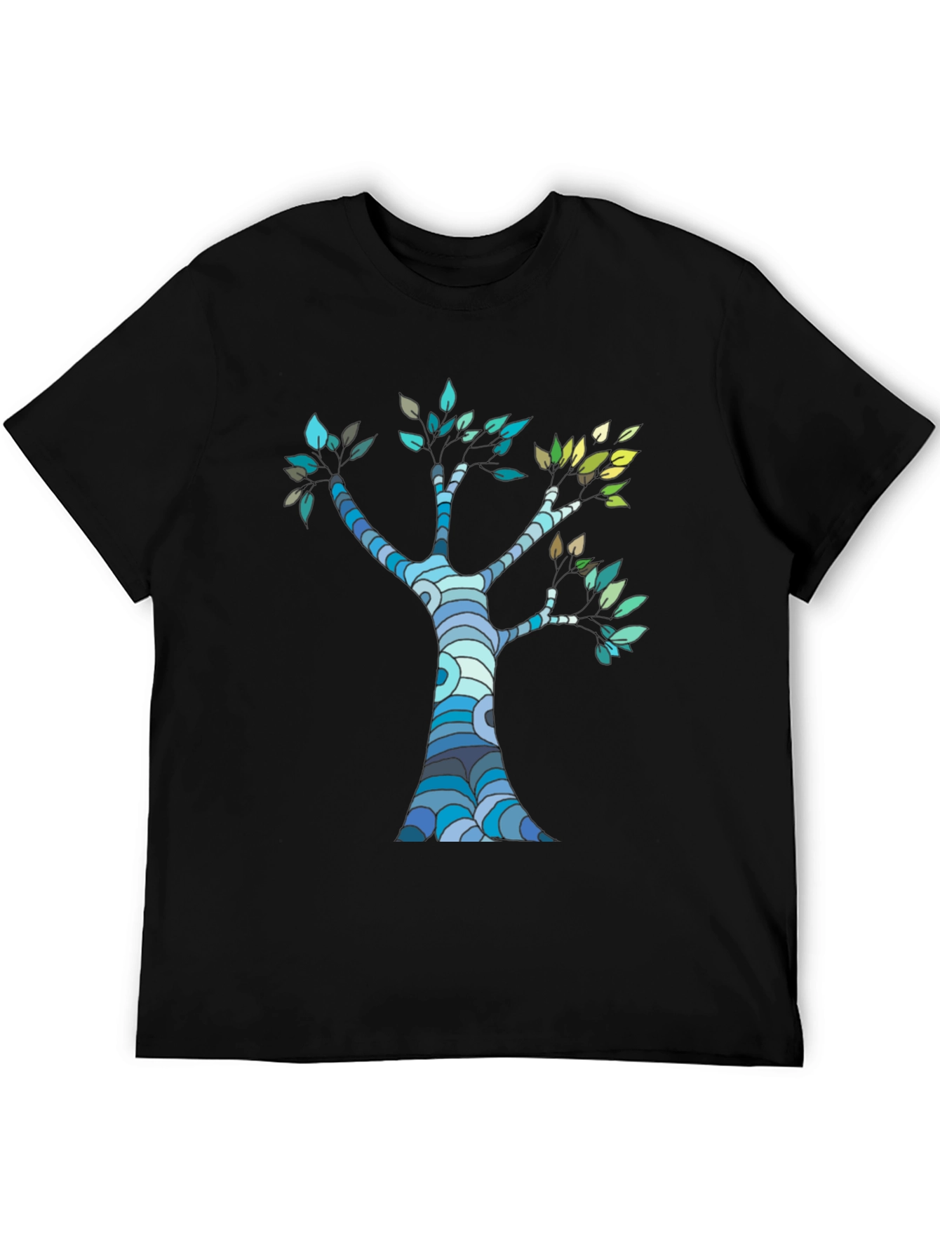 Nature Tree Graphic Print Tee - Stylish Casual Wear