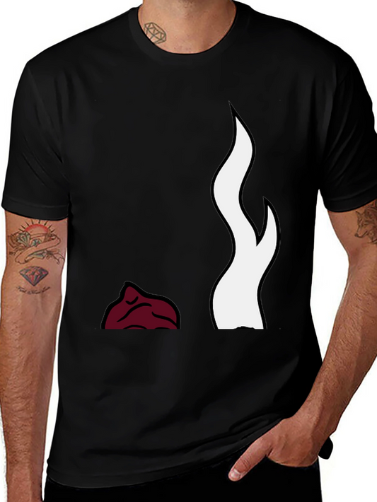 Flame Design Black T-Shirt