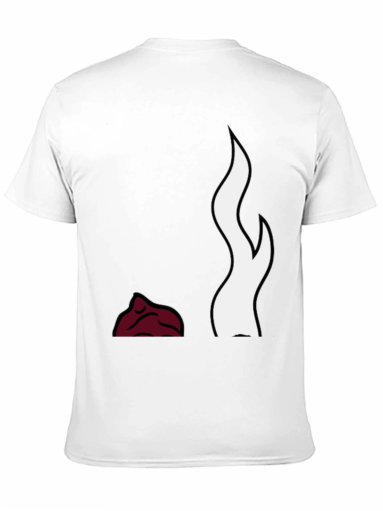 Flame Design Black T-Shirt