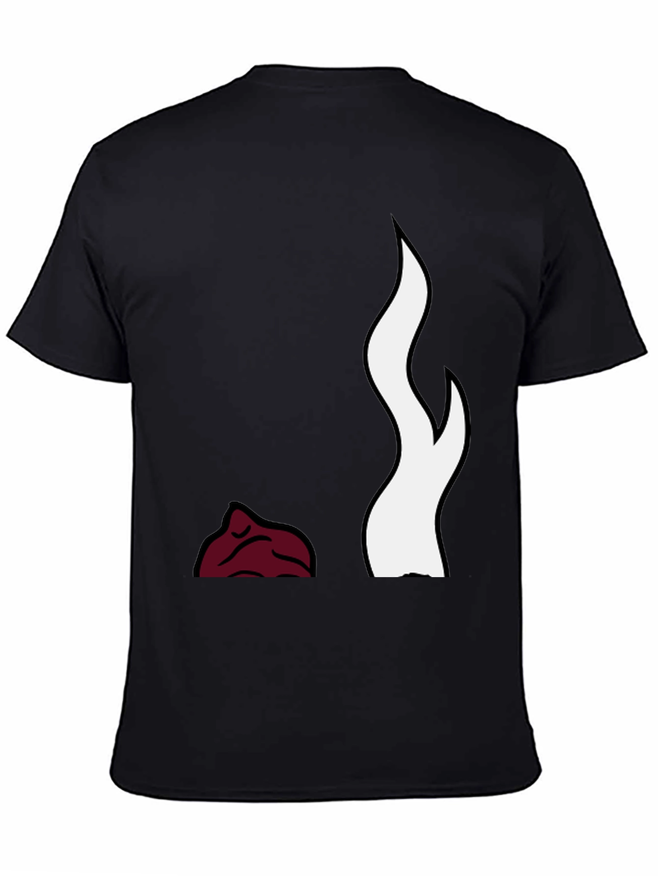 Flame Design Black T-Shirt
