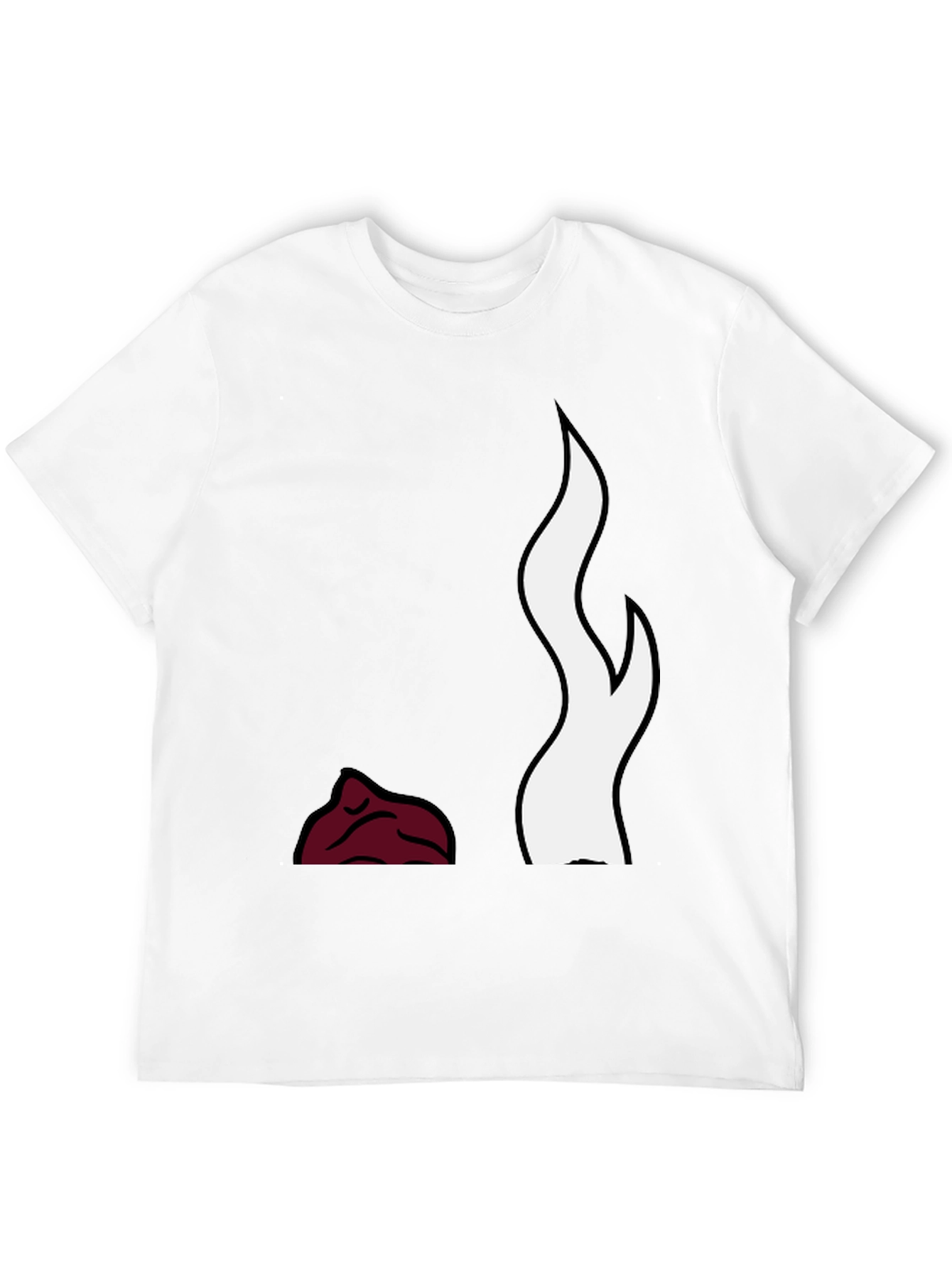 Flame Design Black T-Shirt