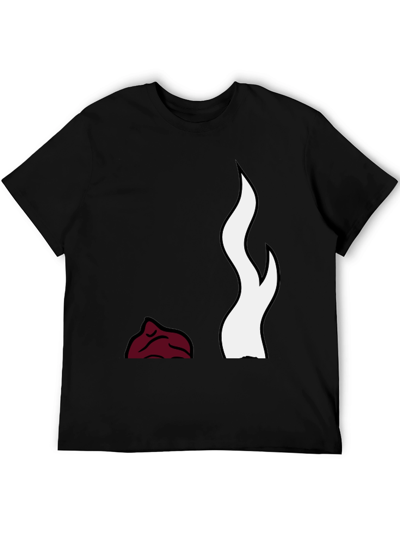 Flame Design Black T-Shirt