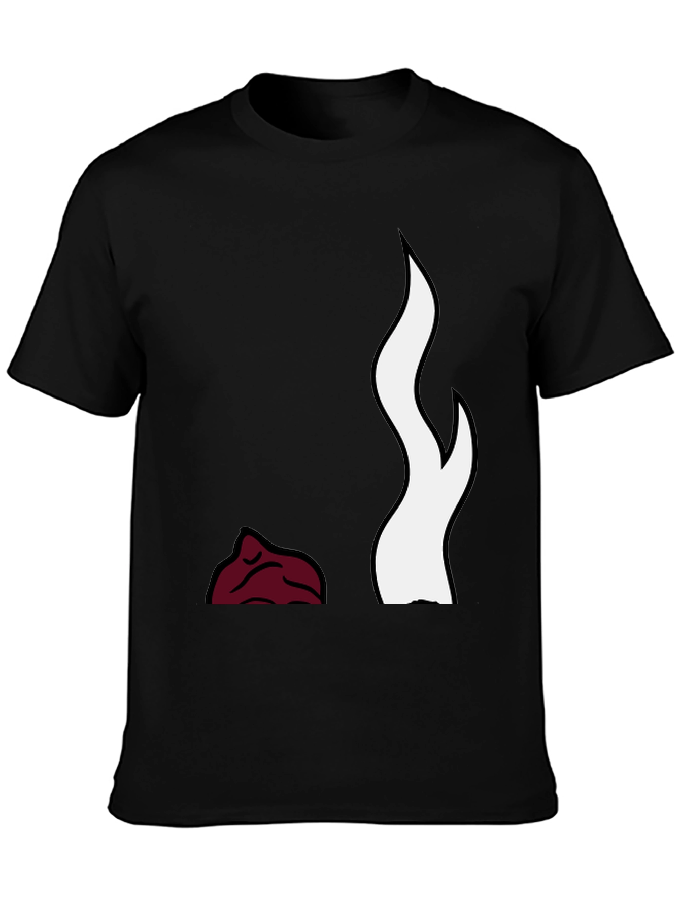 Flame Design Black T-Shirt
