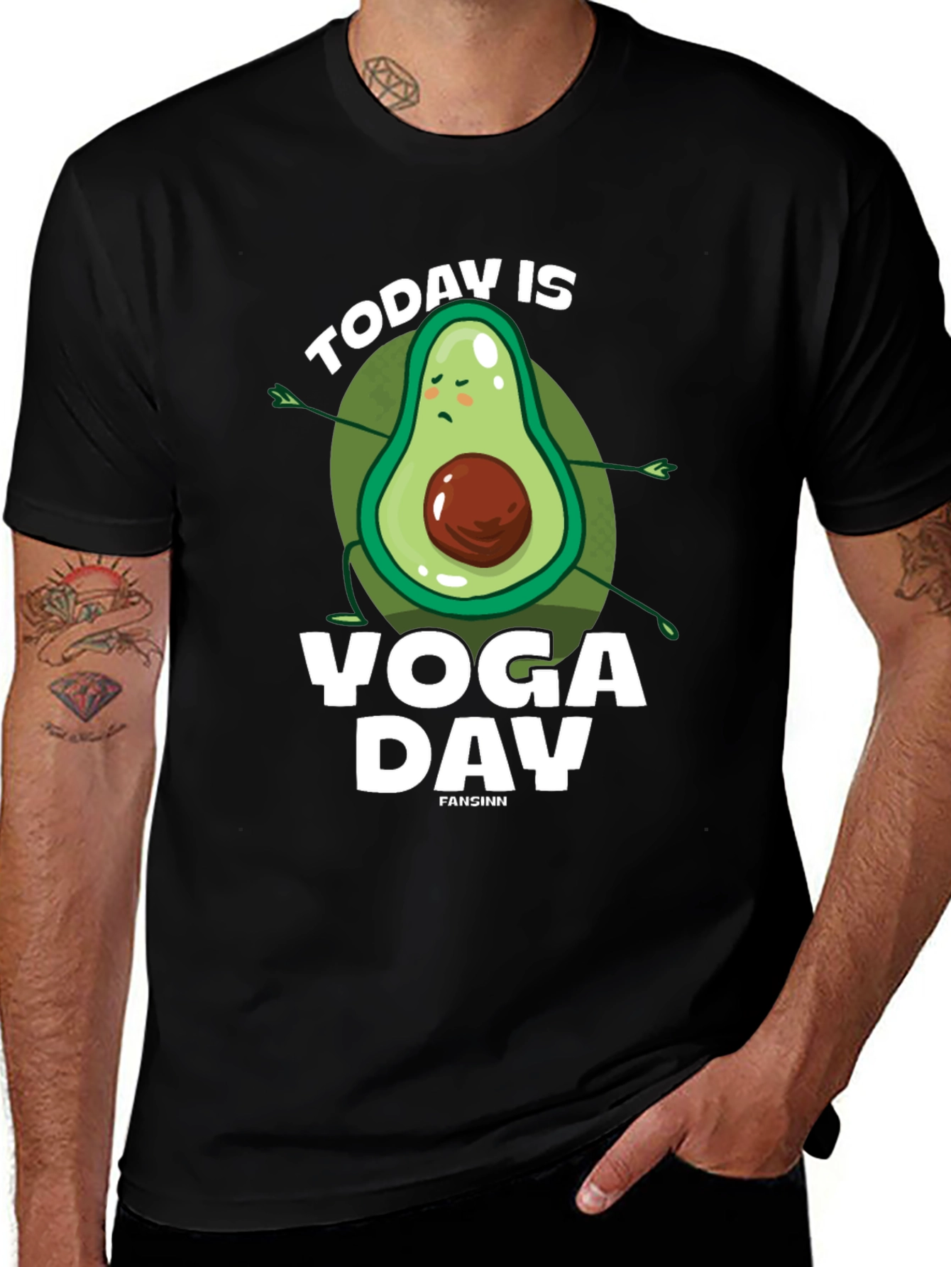 Yoga Avocado T-Shirt - Funny Yoga Day Tee