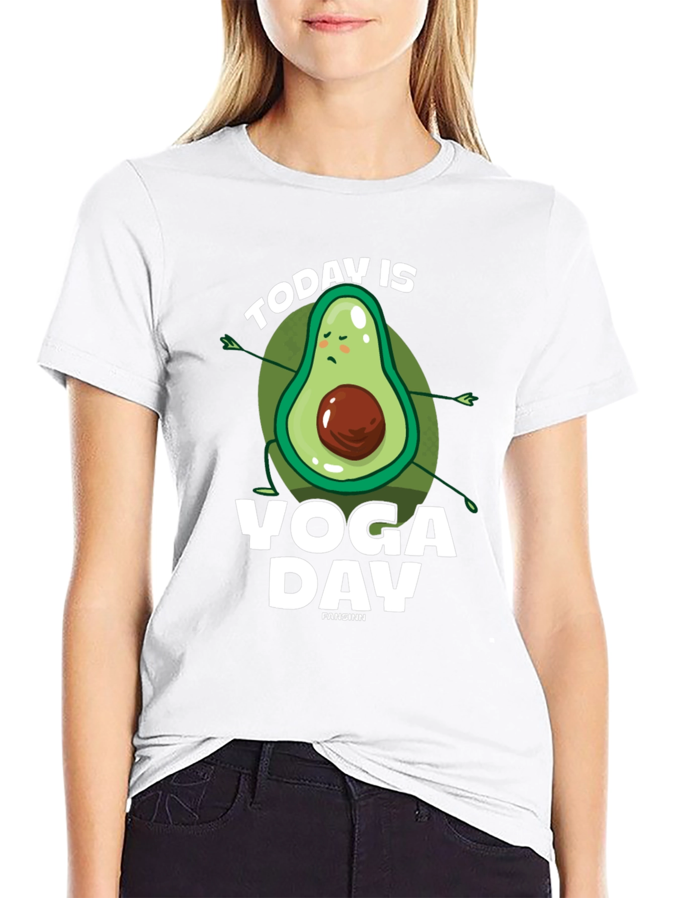 Yoga Avocado T-Shirt - Funny Yoga Day Tee