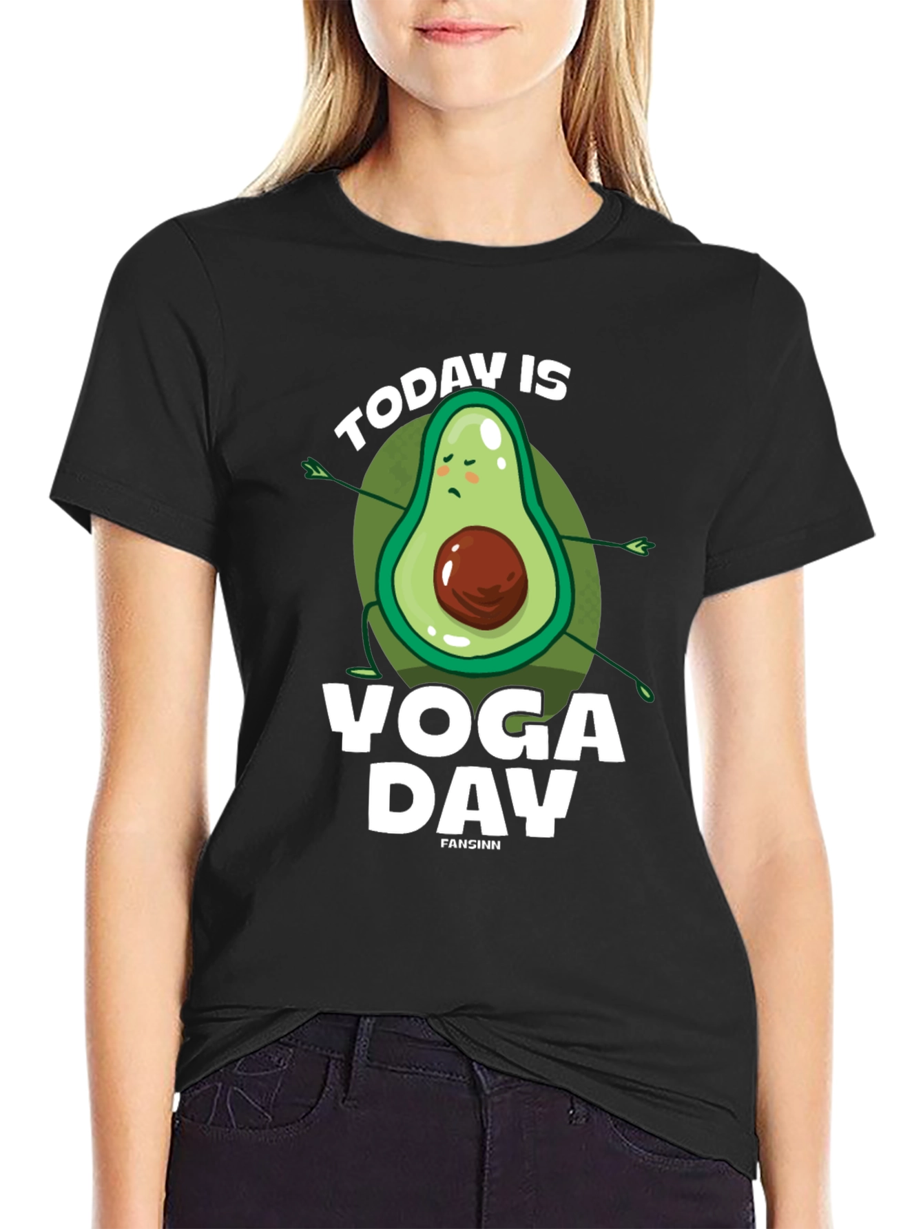Yoga Avocado T-Shirt - Funny Yoga Day Tee