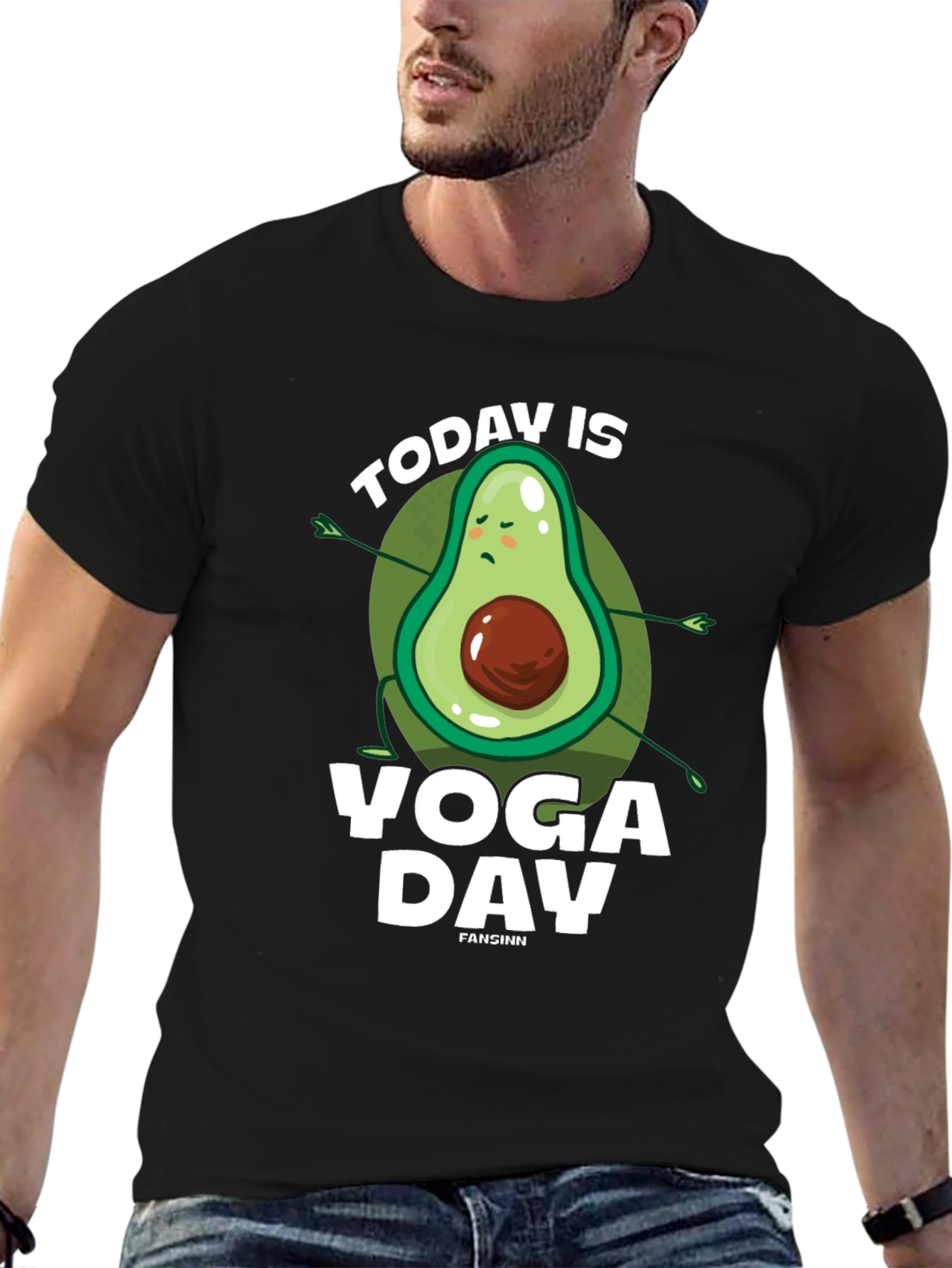 Yoga Avocado T-Shirt - Funny Yoga Day Tee
