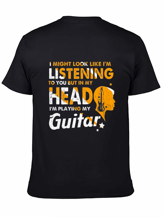 Guitar Player T-Shirt - Listening Graphic Tee