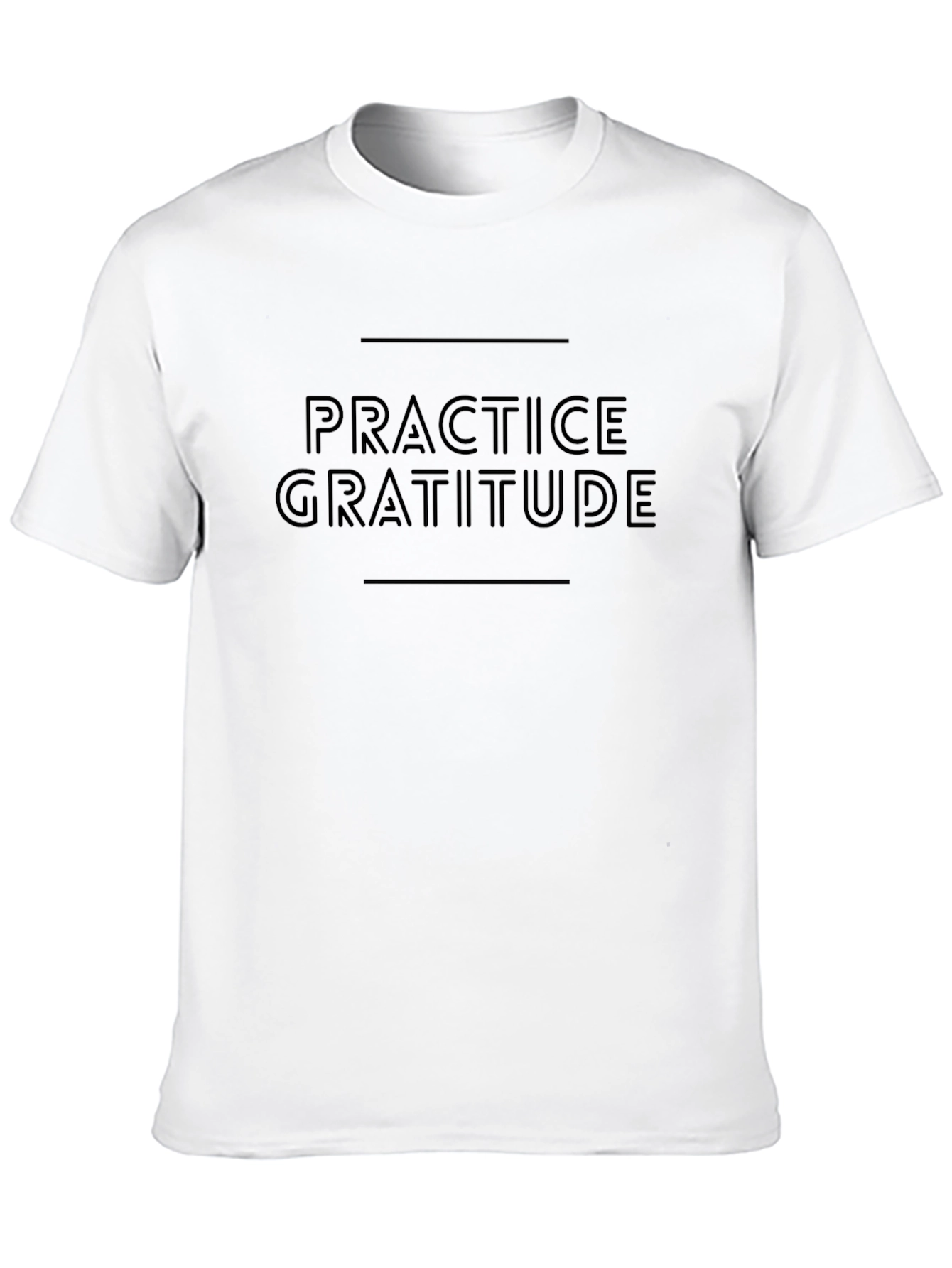 Practice Gratitude Graphic Tee - Black