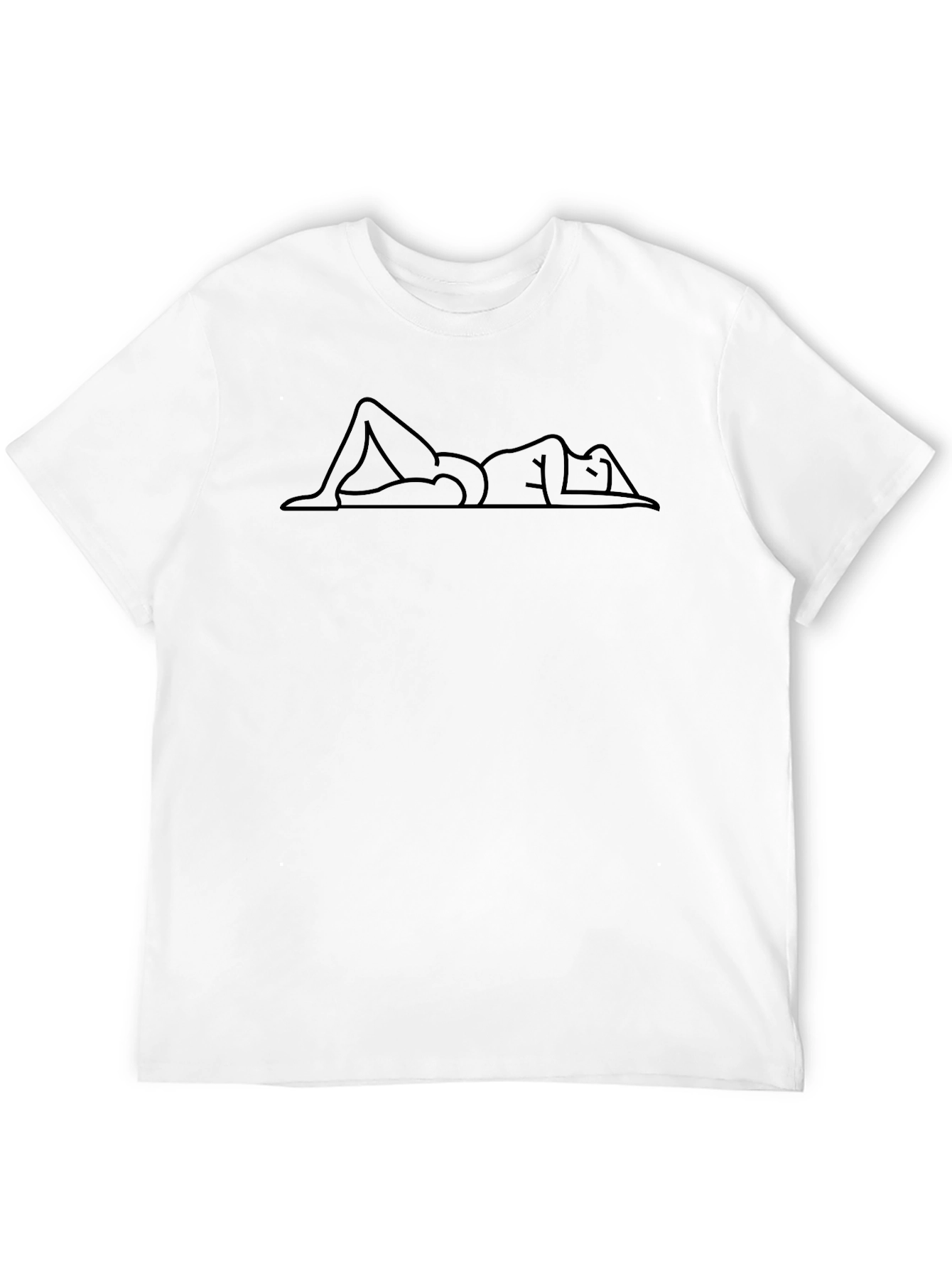 Relaxed Pose Graphic Tee - Black
