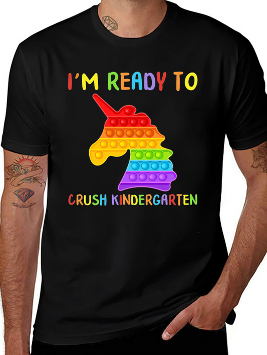 Ready to Crush Kindergarten Unicorn Pop T-Shirt