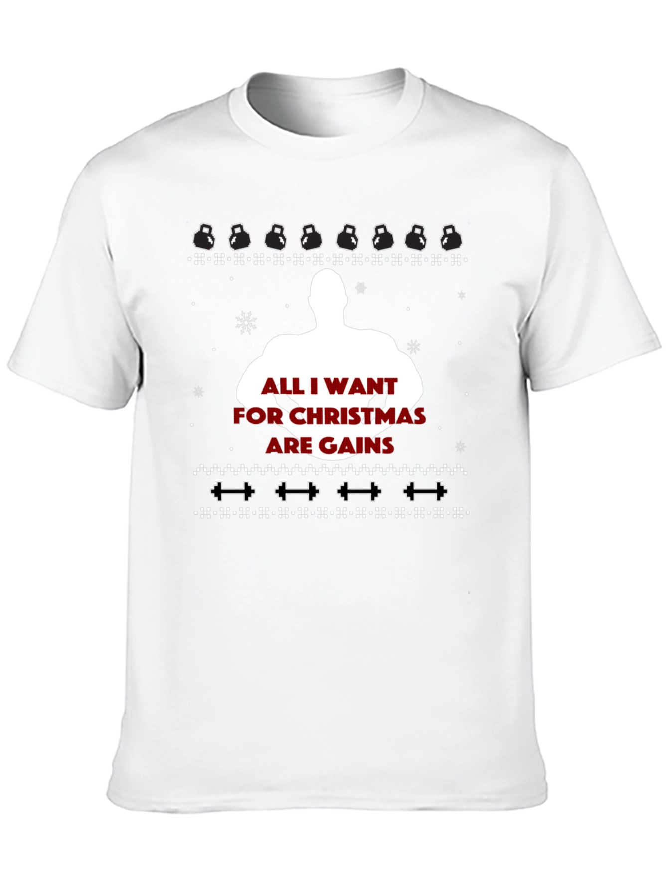 Gains Christmas Ugly Sweater Graphic Tee