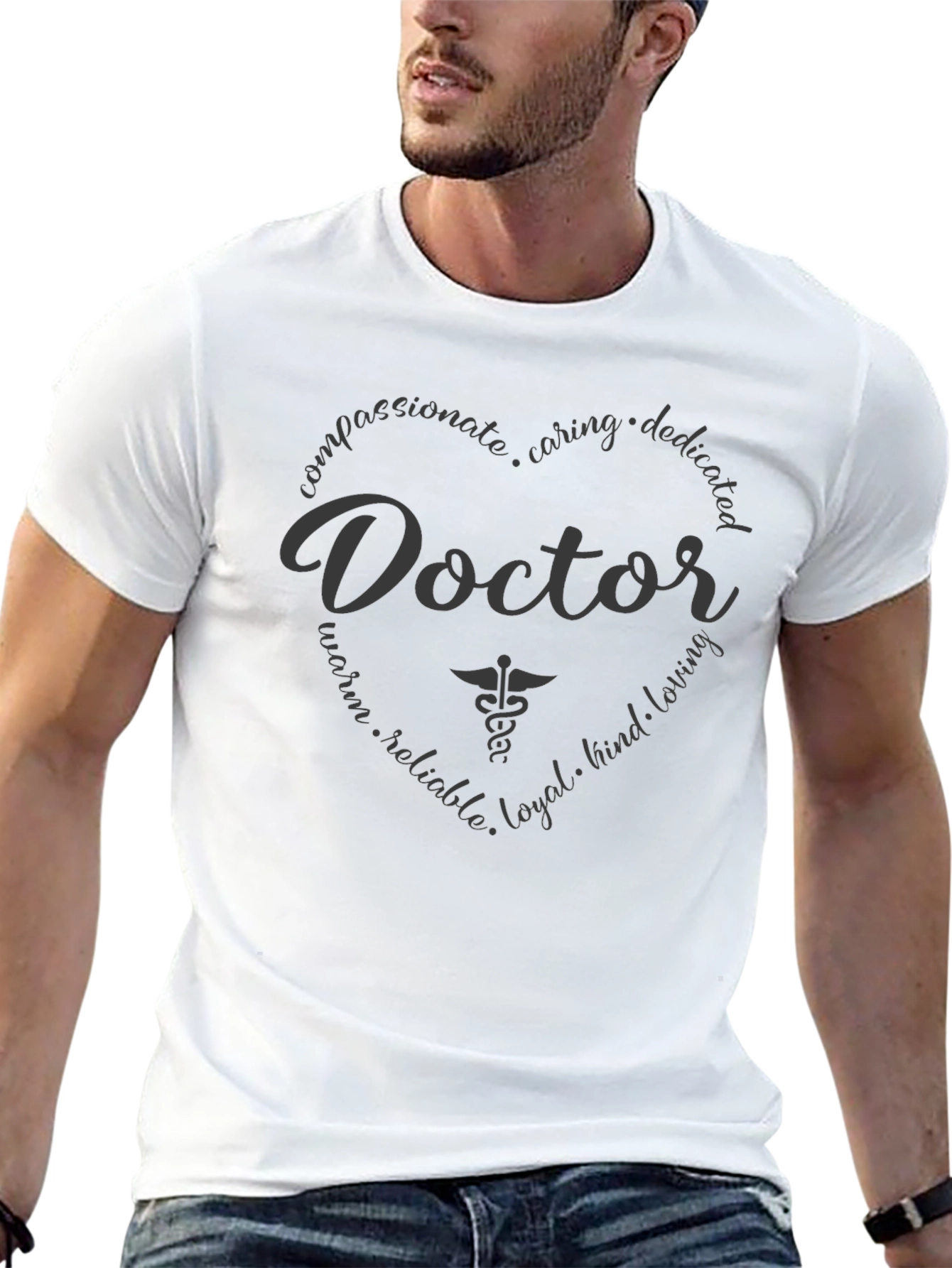 Doctor Heart Graphic T-Shirt Medical Appreciation Tee