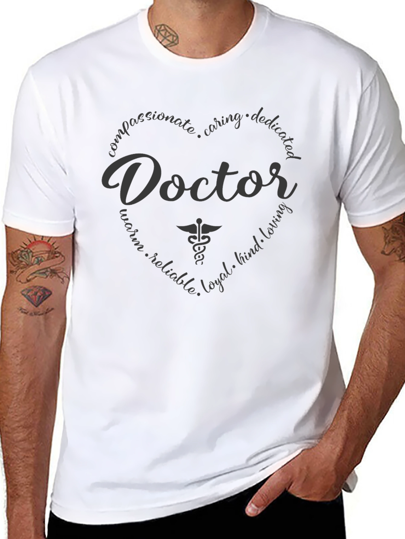 Doctor Heart Graphic T-Shirt Medical Appreciation Tee