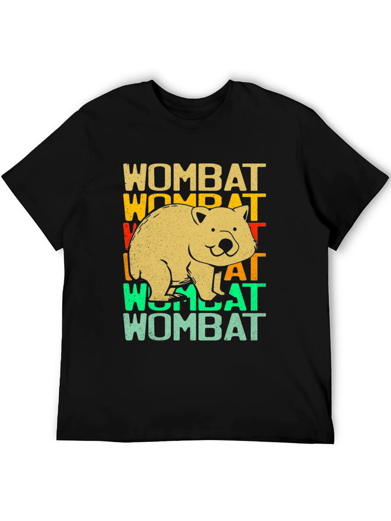 Retro Wombat Graphic T-Shirt - Unisex Cotton Tee