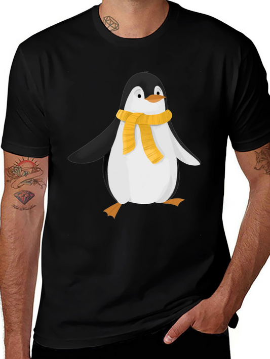 Penguin Scarf Graphic T-Shirt
