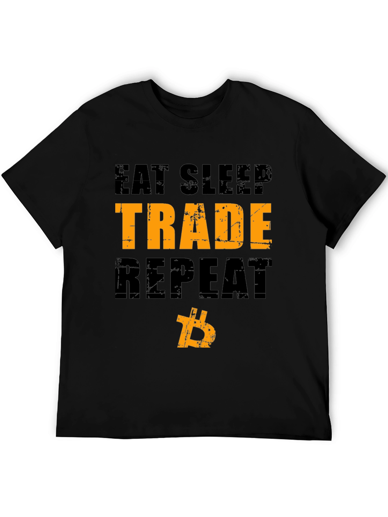Eat Sleep Trade Repeat Bitcoin Crypto T-Shirt