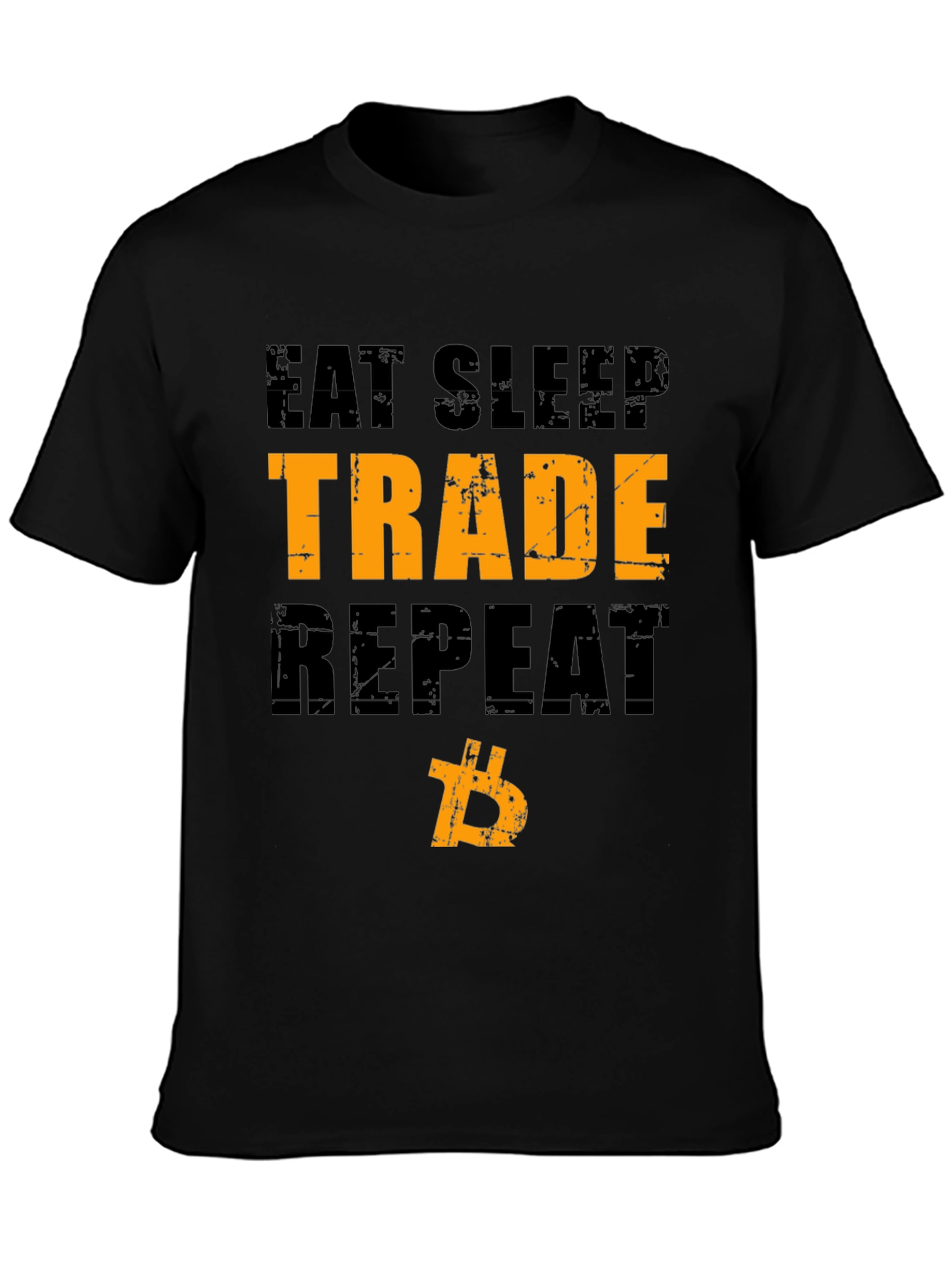 Eat Sleep Trade Repeat Bitcoin Crypto T-Shirt