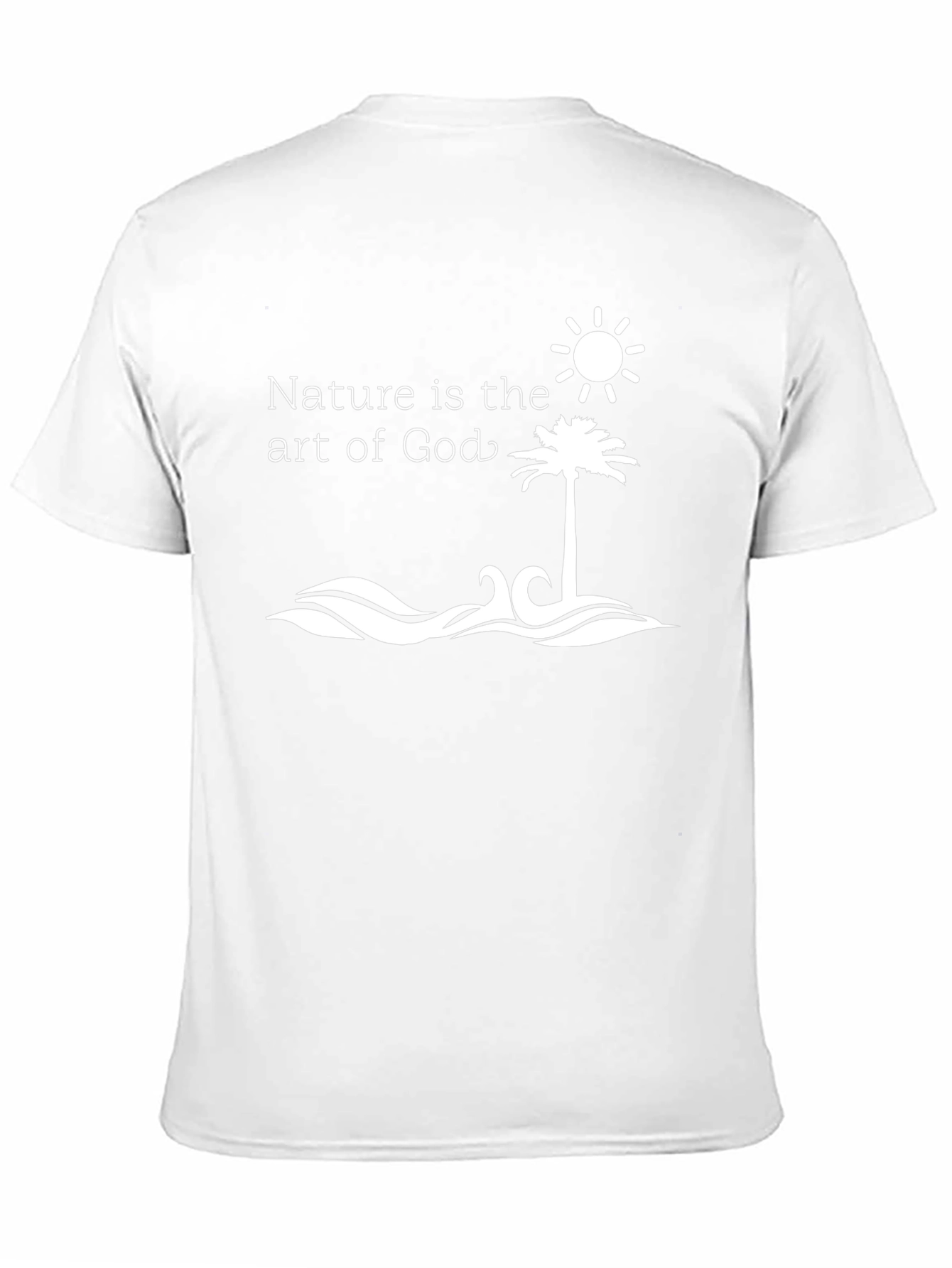 Nature is the Art of God Black T-Shirt