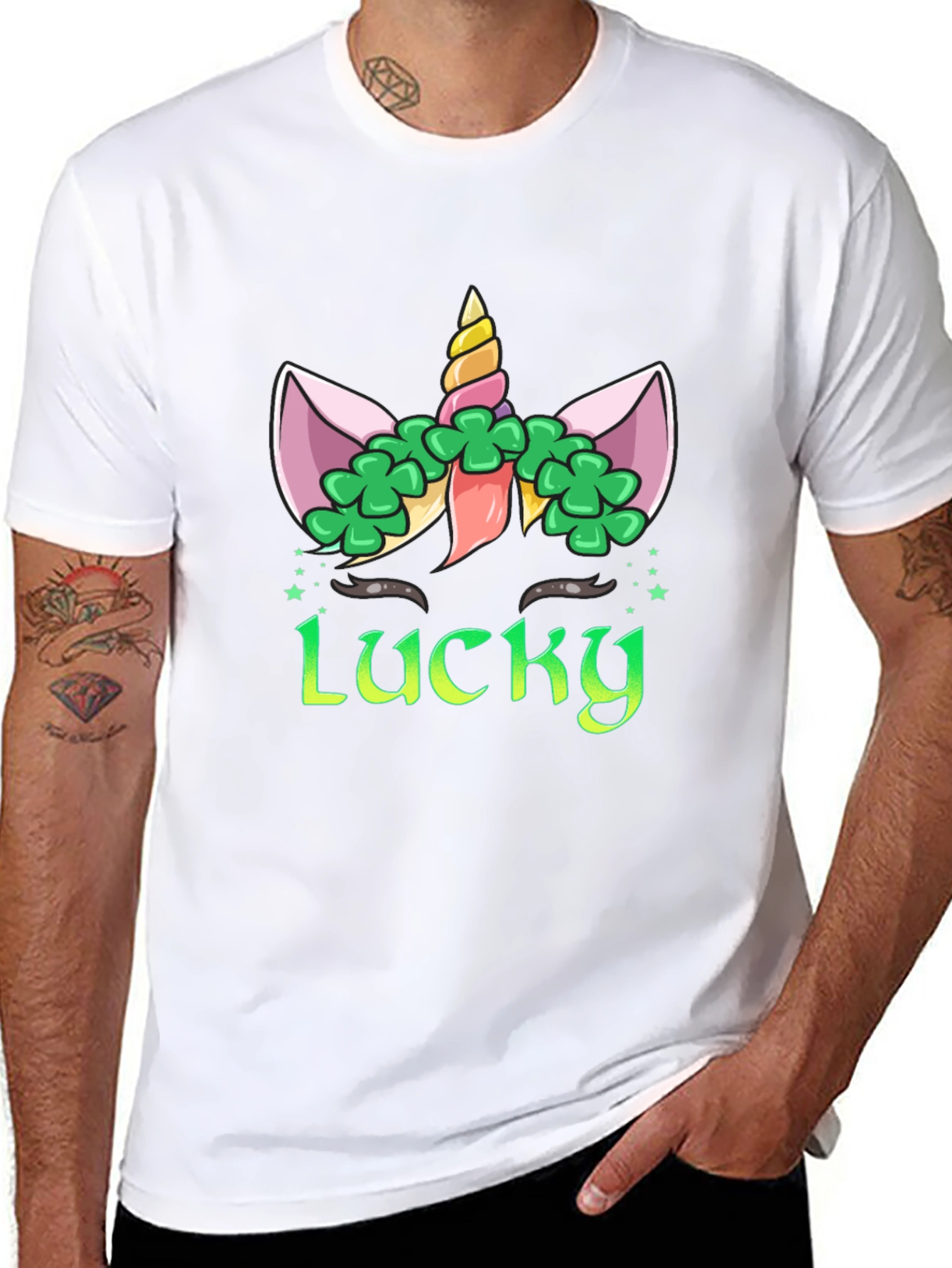 Lucky Unicorn St. Patricks Day T-Shirt