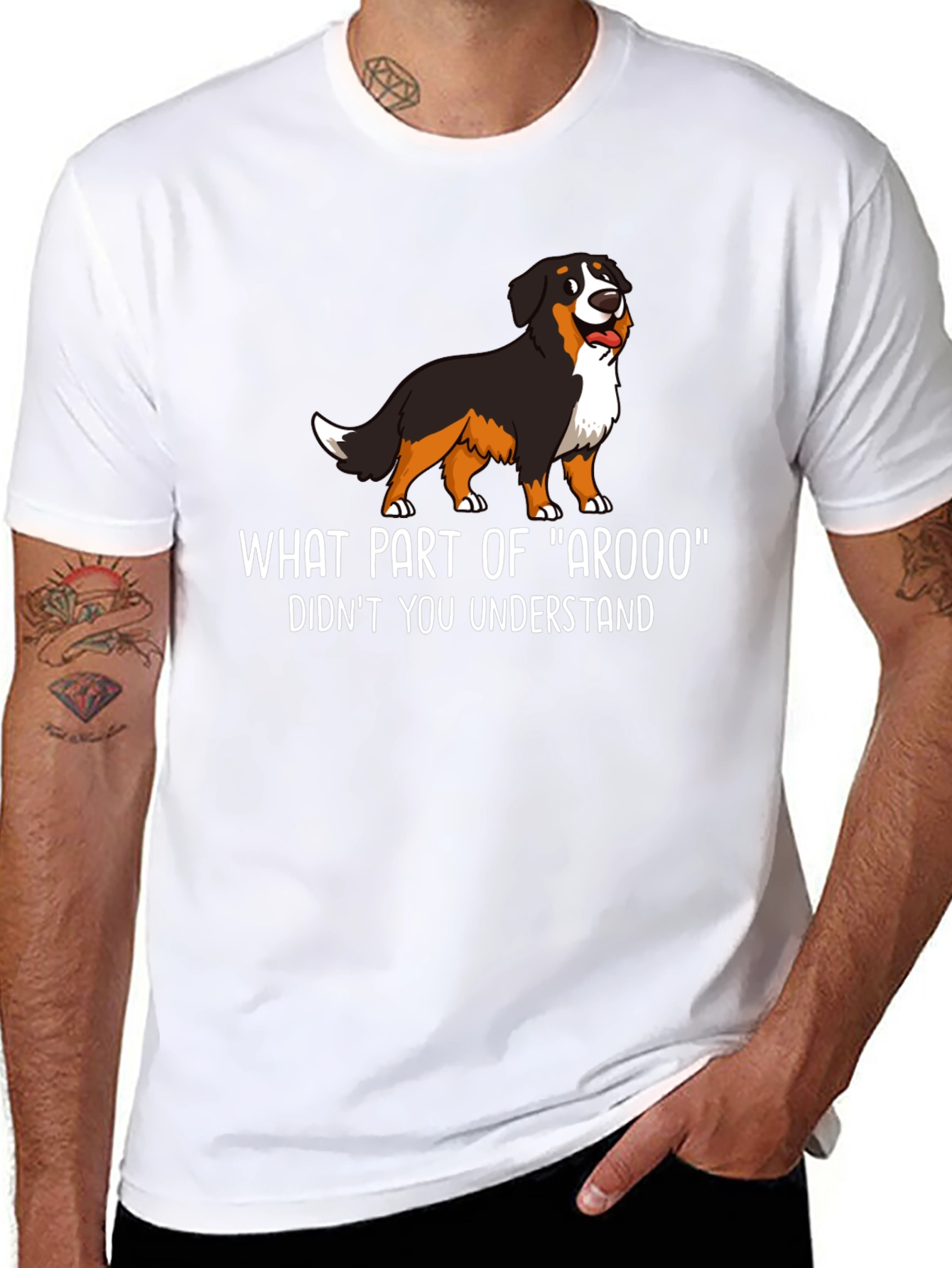 Funny Dog T-Shirt - What Part of Arooo?