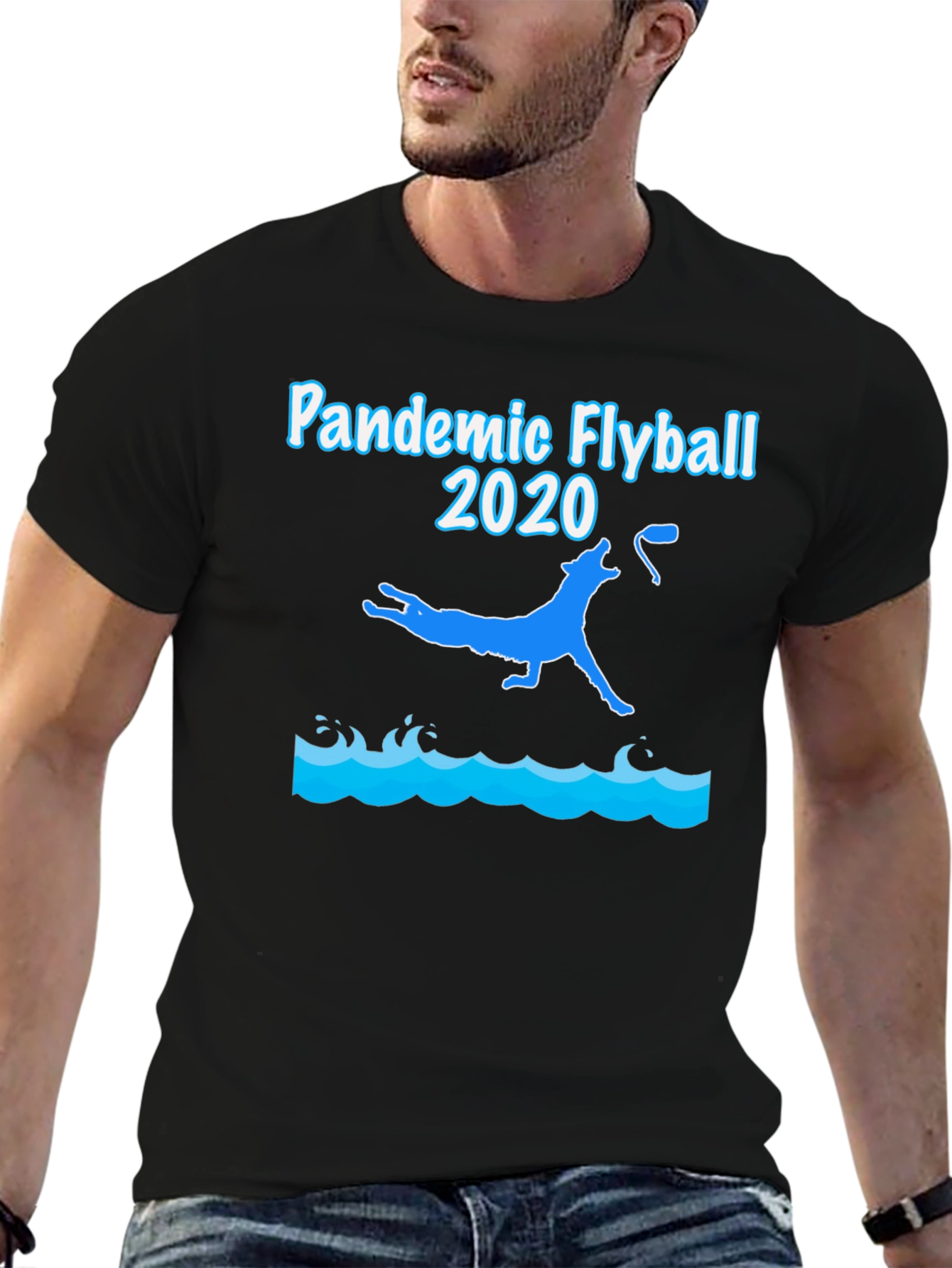 Pandemic Flyball 2020 Black T-Shirt