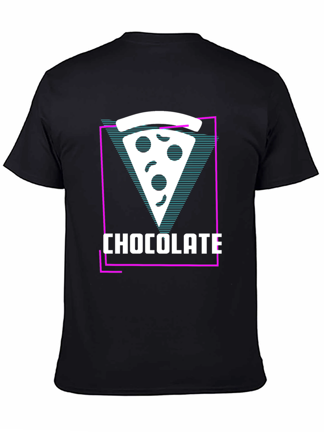 Chocolate Pizza Slice Graphic Tee - Unique Style