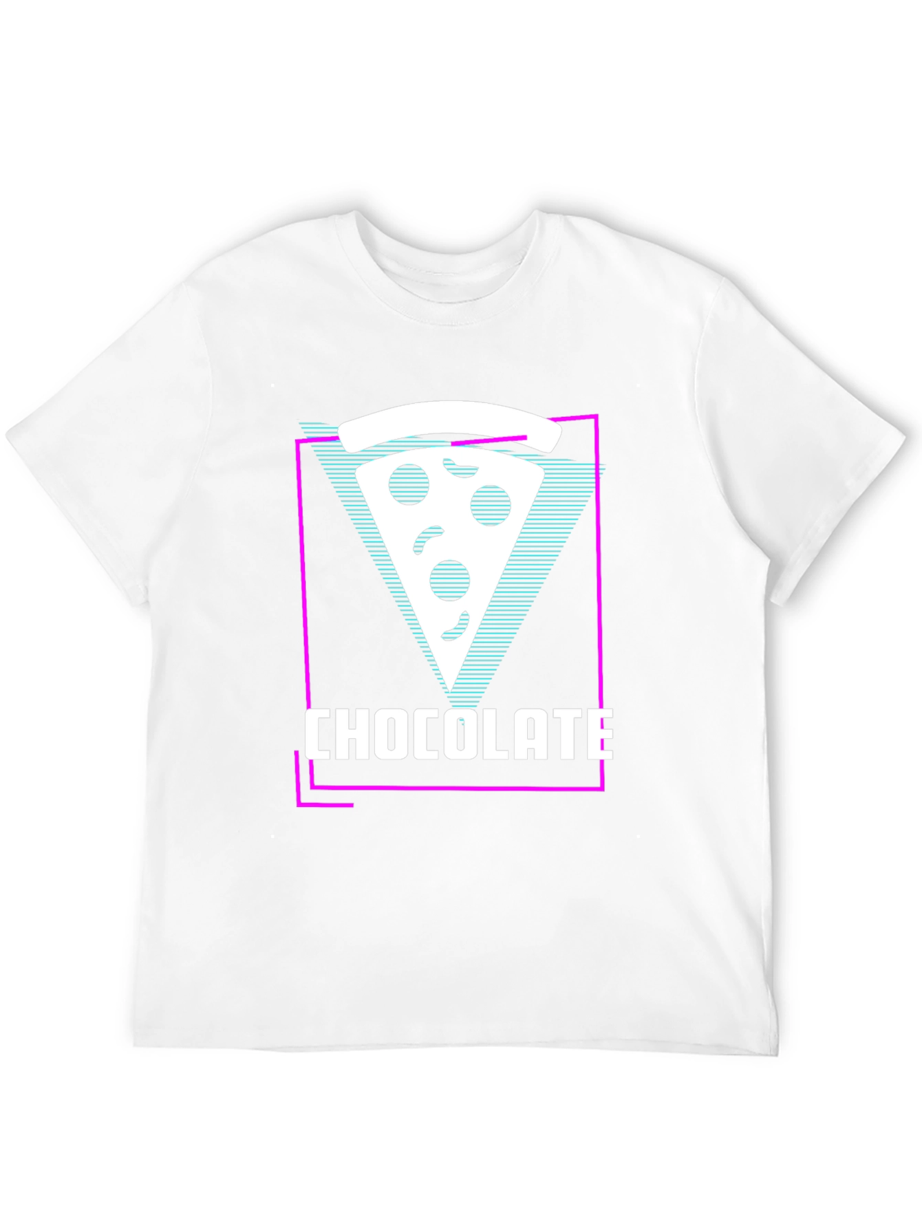 Chocolate Pizza Slice Graphic Tee - Unique Style