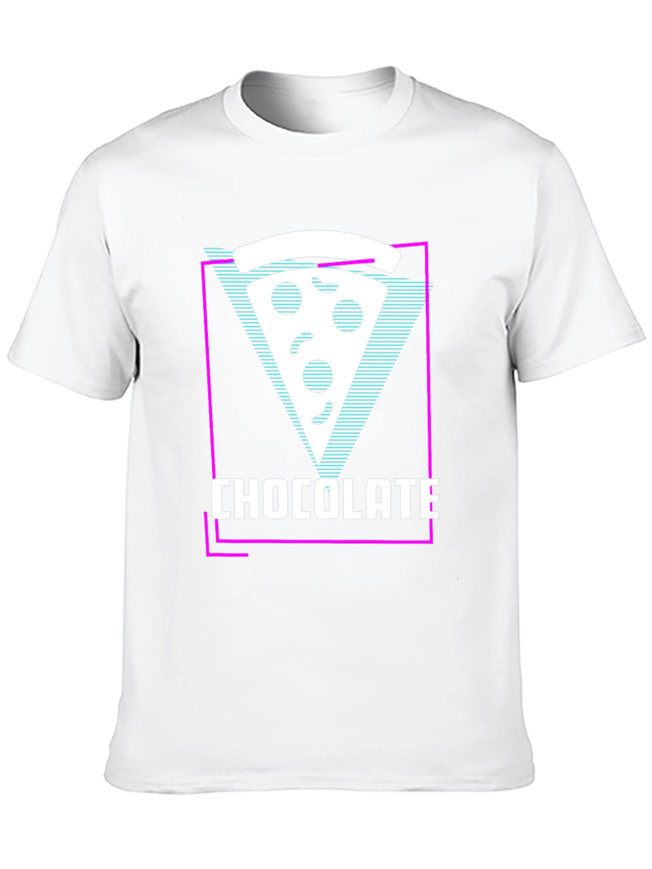 Chocolate Pizza Slice Graphic Tee - Unique Style