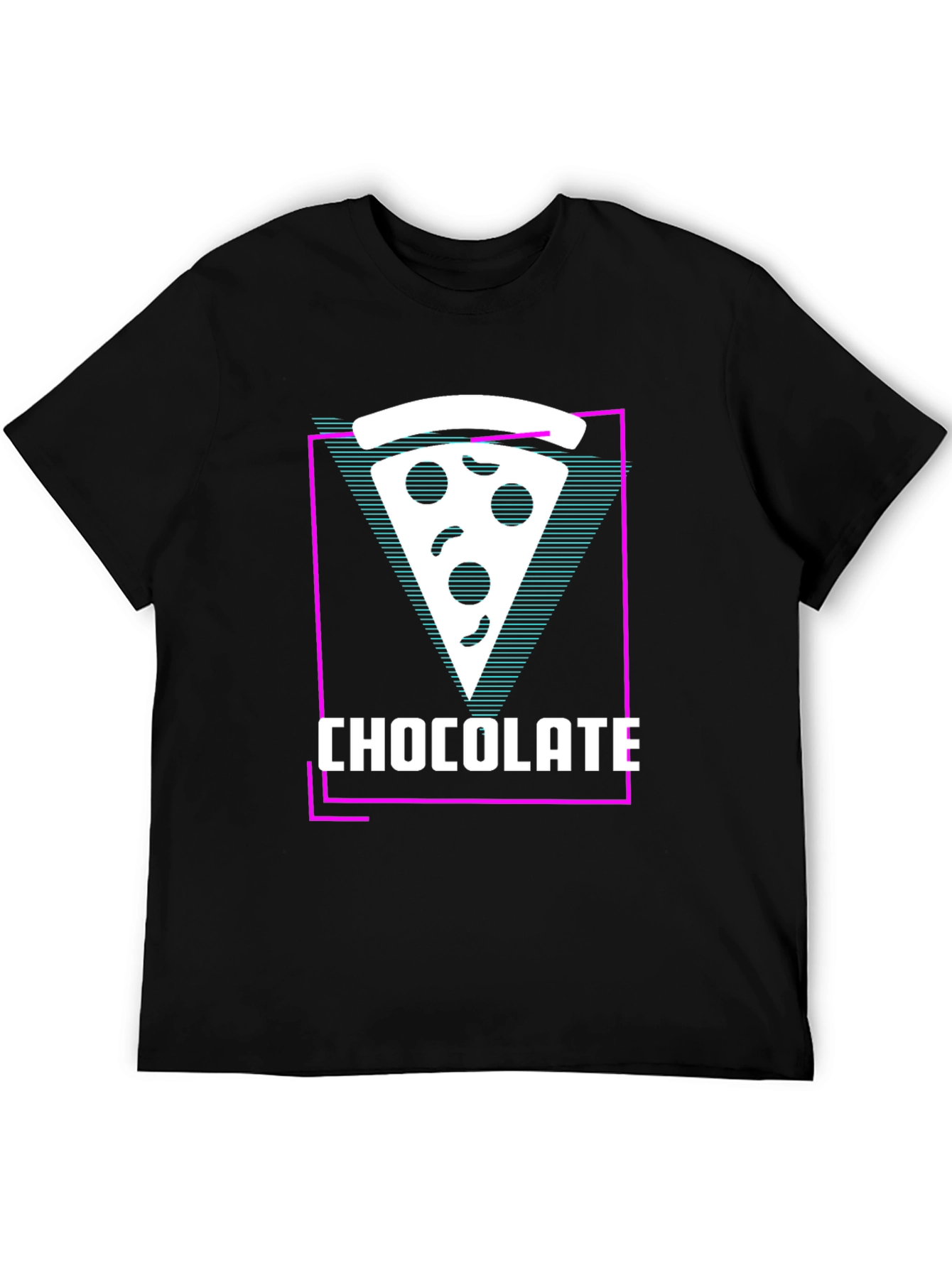 Chocolate Pizza Slice Graphic Tee - Unique Style