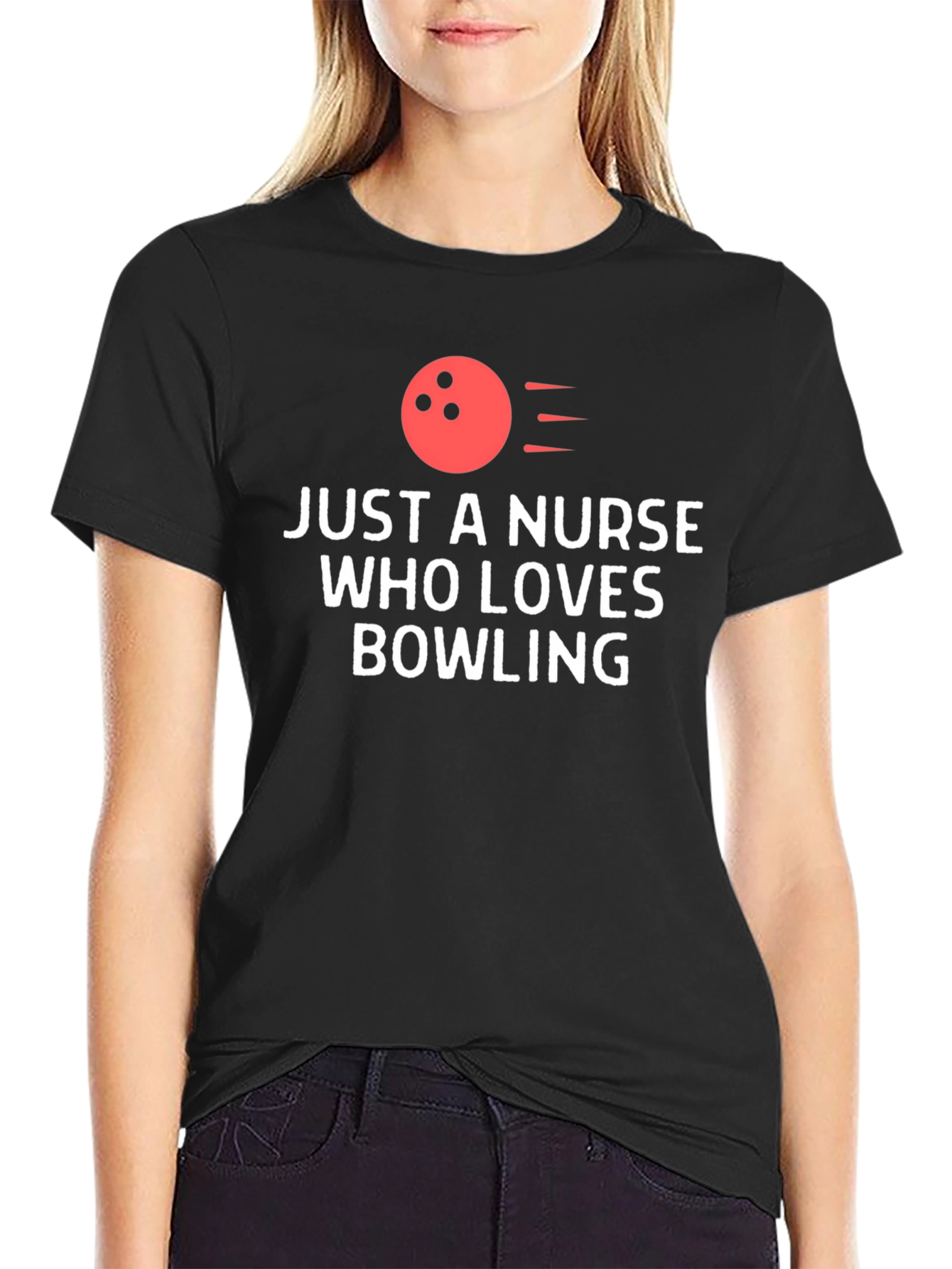 Nurse Bowling Lover T-Shirt - Novelty Gift