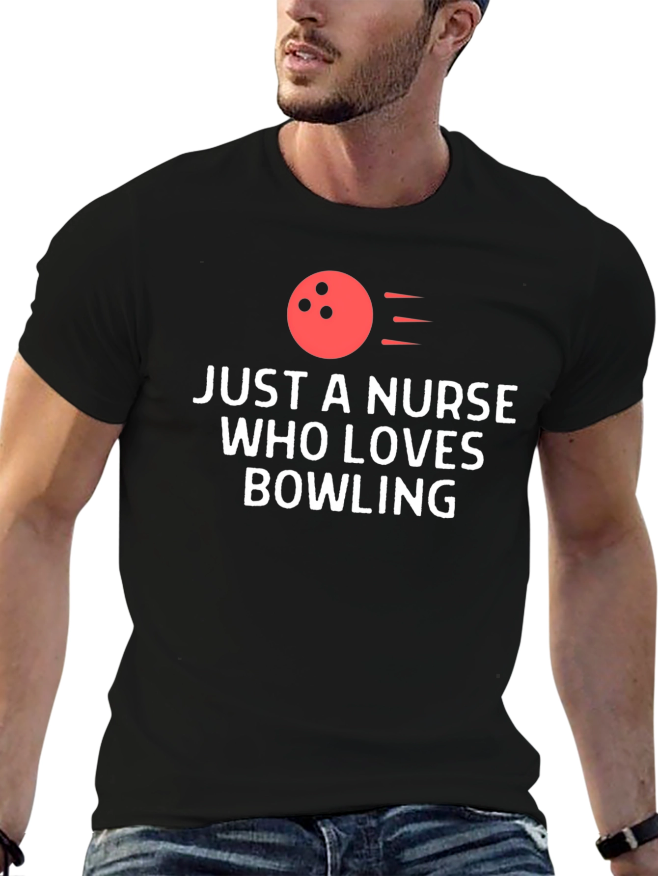 Nurse Bowling Lover T-Shirt - Novelty Gift