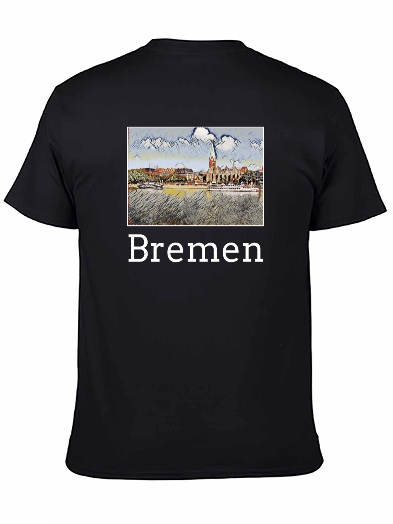 Bremen Cityscape Graphic T-Shirt