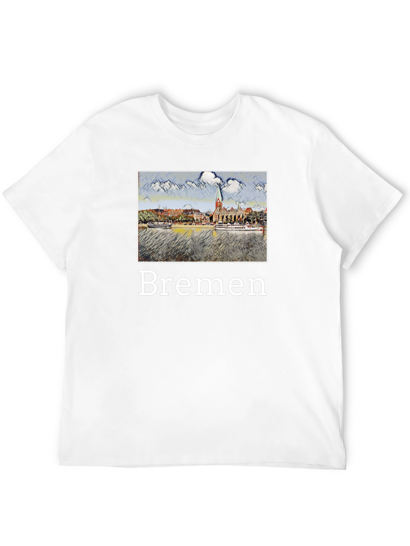 Bremen Cityscape Graphic T-Shirt
