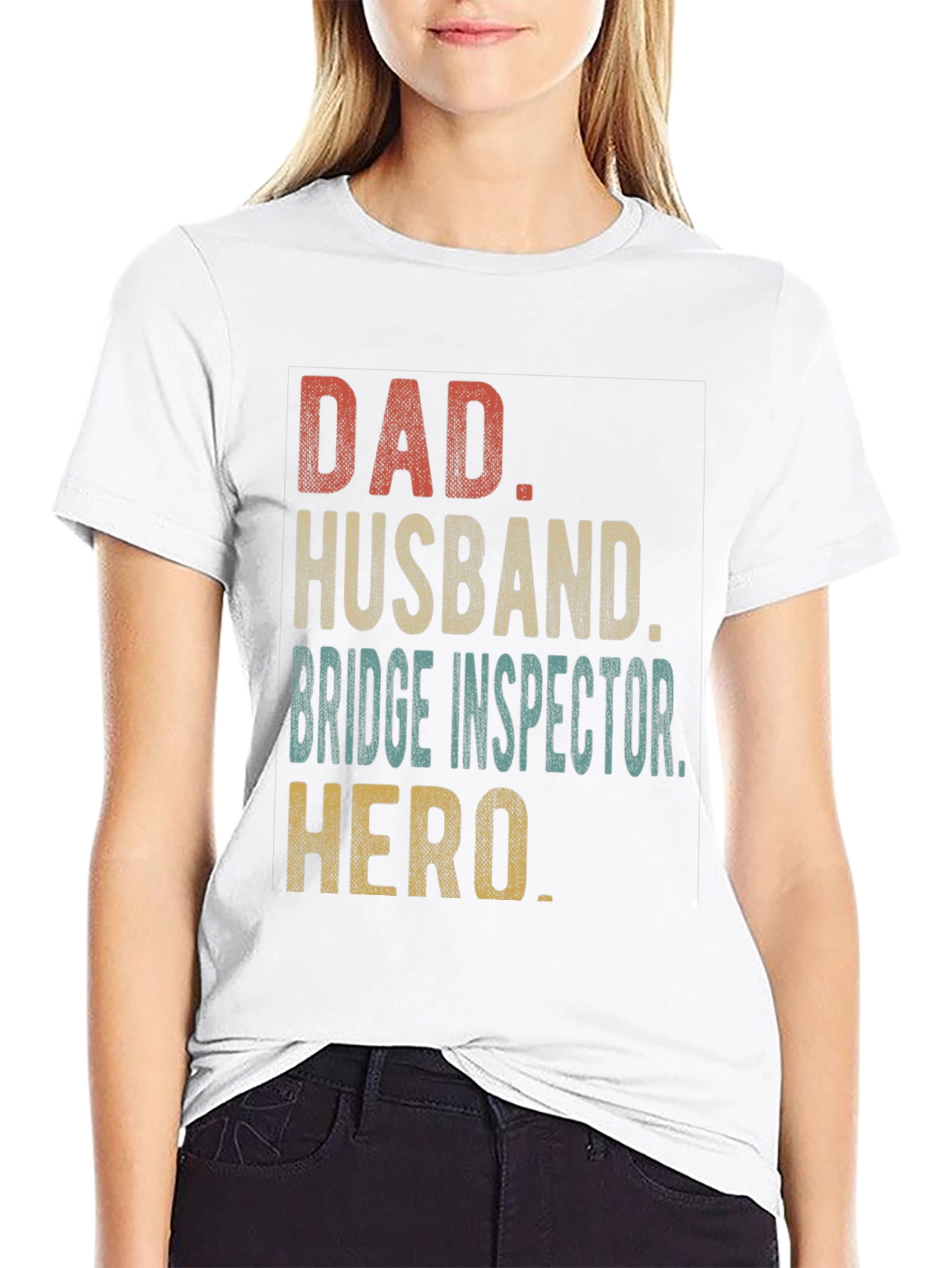 Dad Husband Bridge Inspector Hero T-Shirt