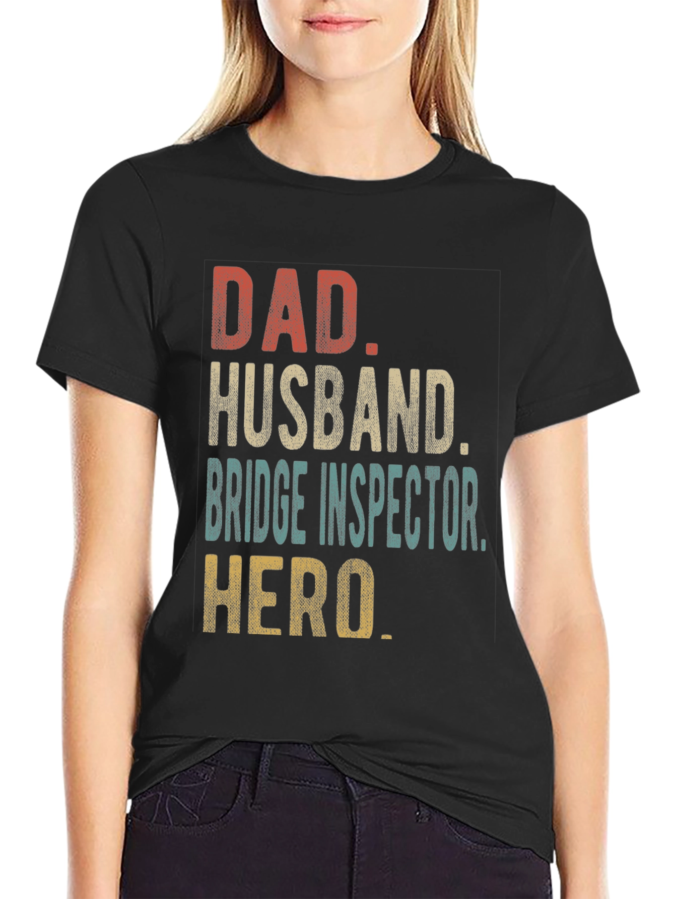 Dad Husband Bridge Inspector Hero T-Shirt