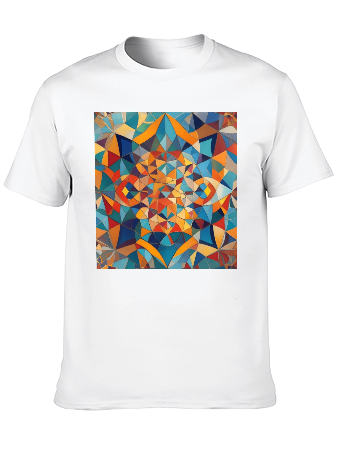 Abstract Geometric Art Black T-Shirt