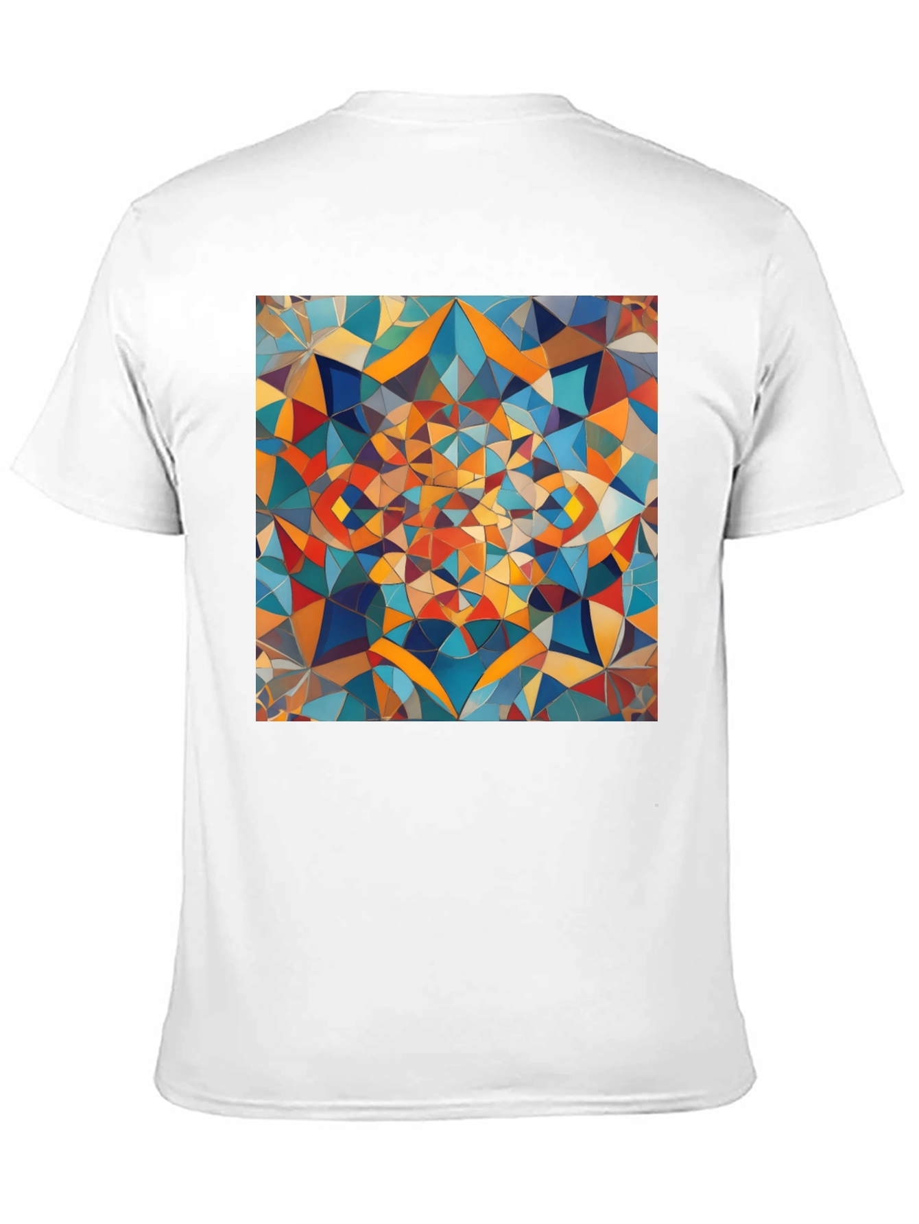 Abstract Geometric Art Black T-Shirt