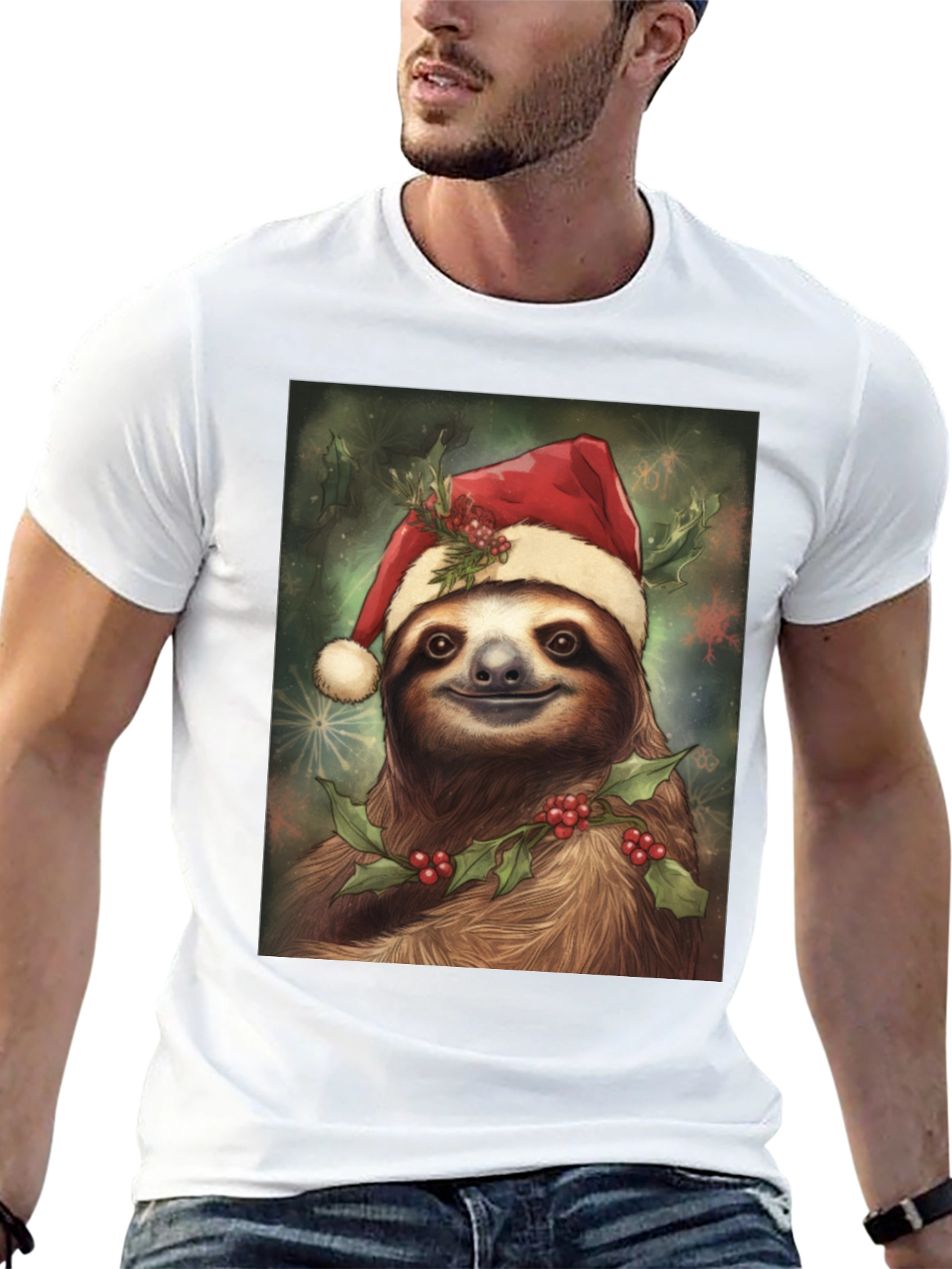 Holiday Sloth Graphic Tee