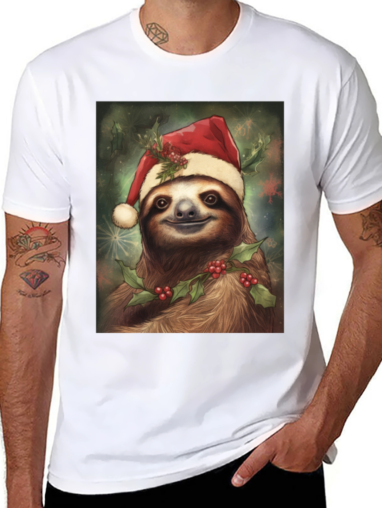 Holiday Sloth Graphic Tee