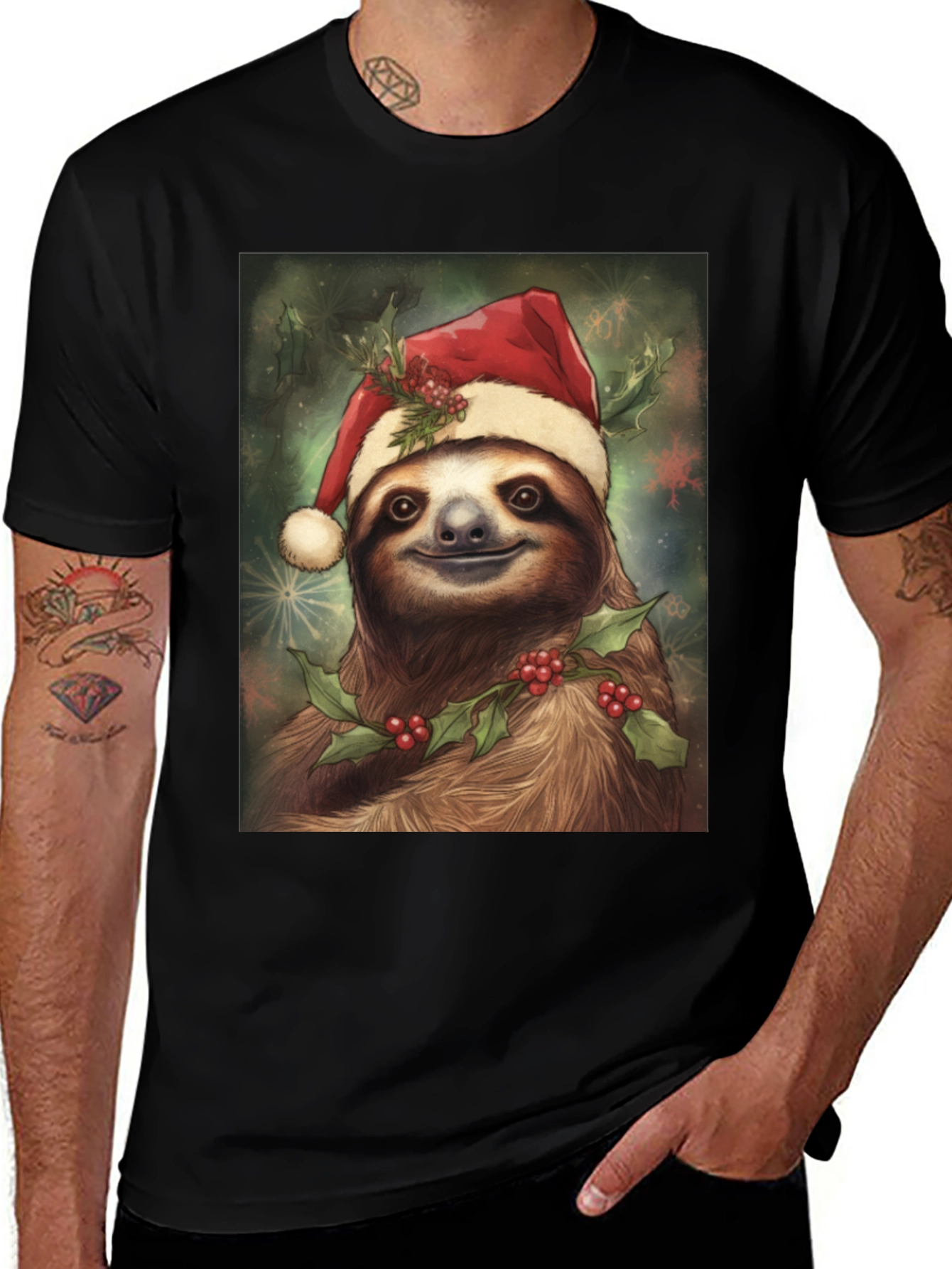Holiday Sloth Graphic Tee