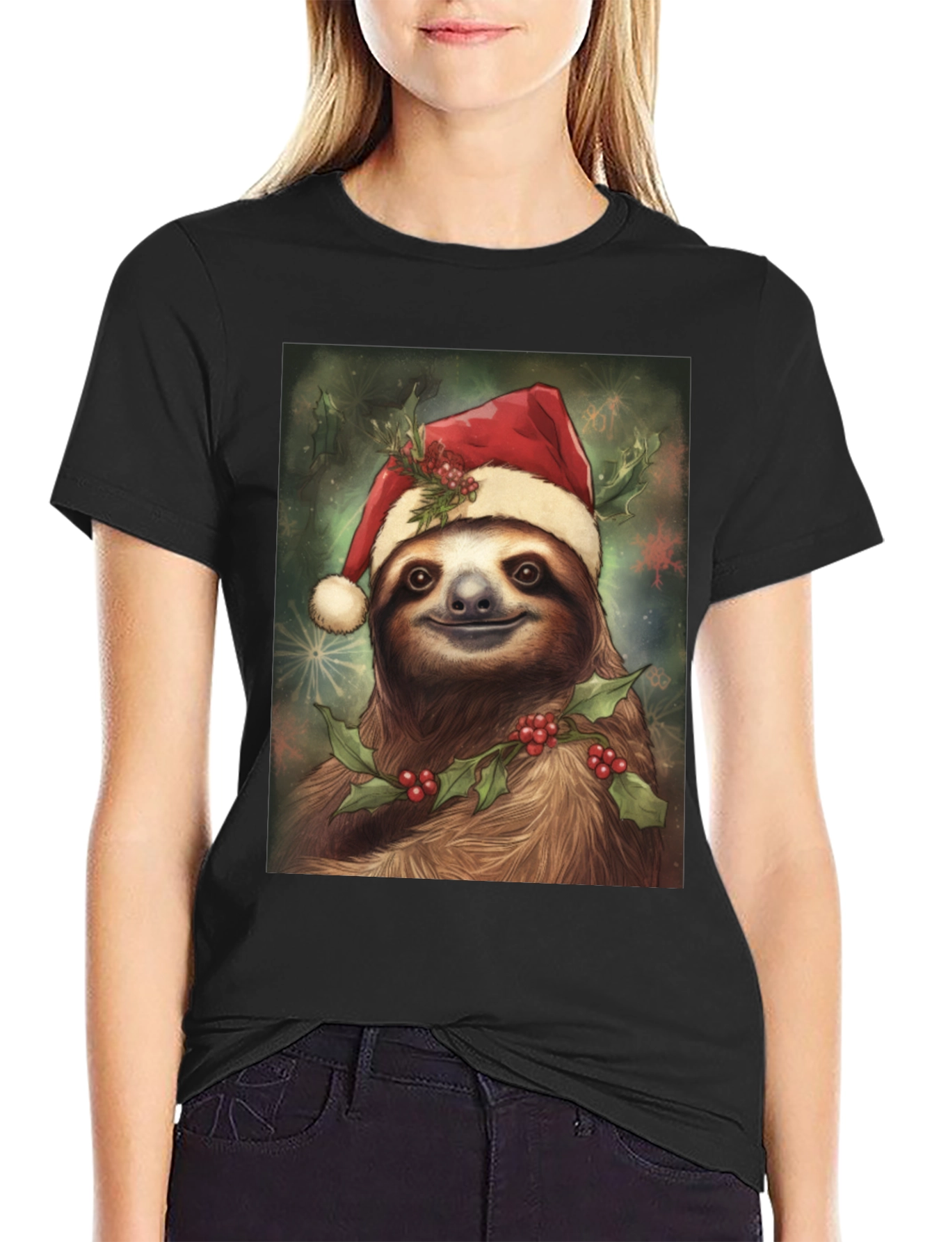 Holiday Sloth Graphic Tee